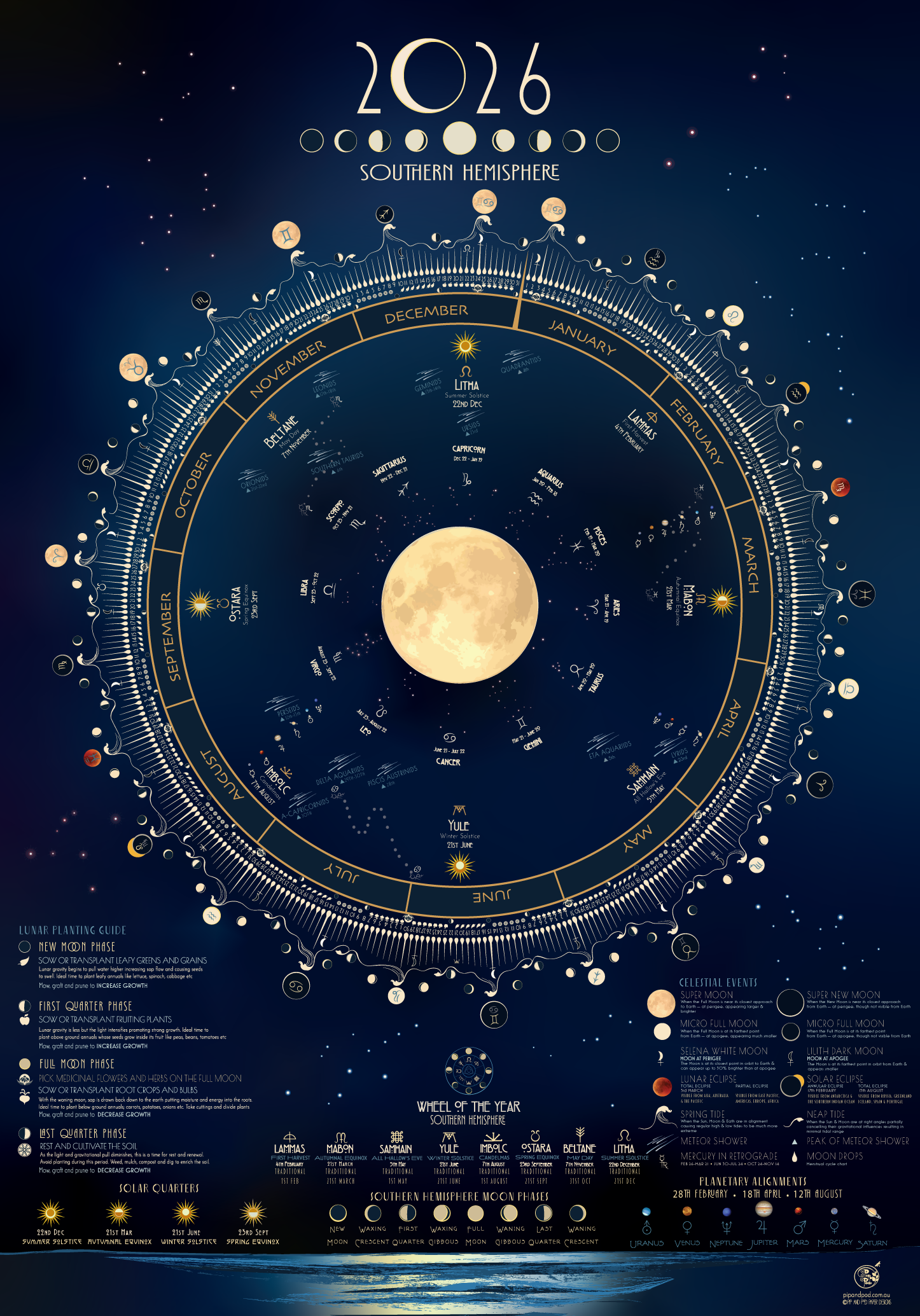 Cosmic Lunar Calendar 2026