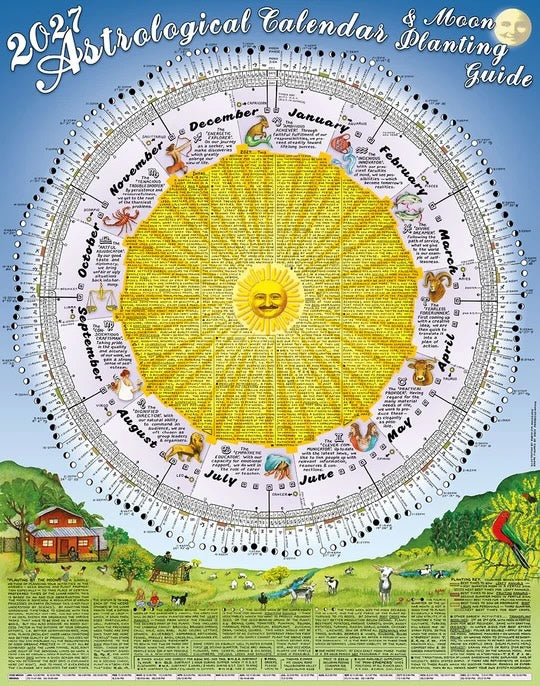 2027 Astrological Calendar and Moon Planting Guide