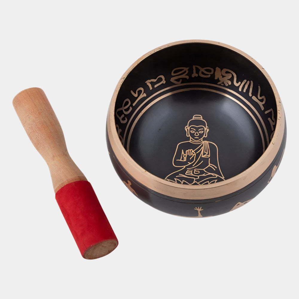 Black Buddha Tibetan Singing Bowl 12cm