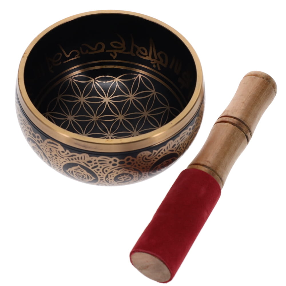 Brass Flower of Life Tibetan Singing Bowl 12cm