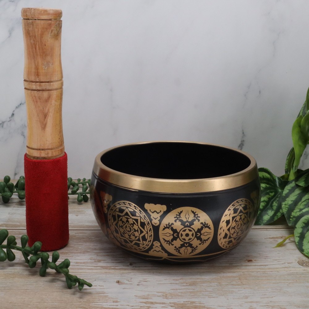Brass Buddha Tibetan Singing Bowl 12cm