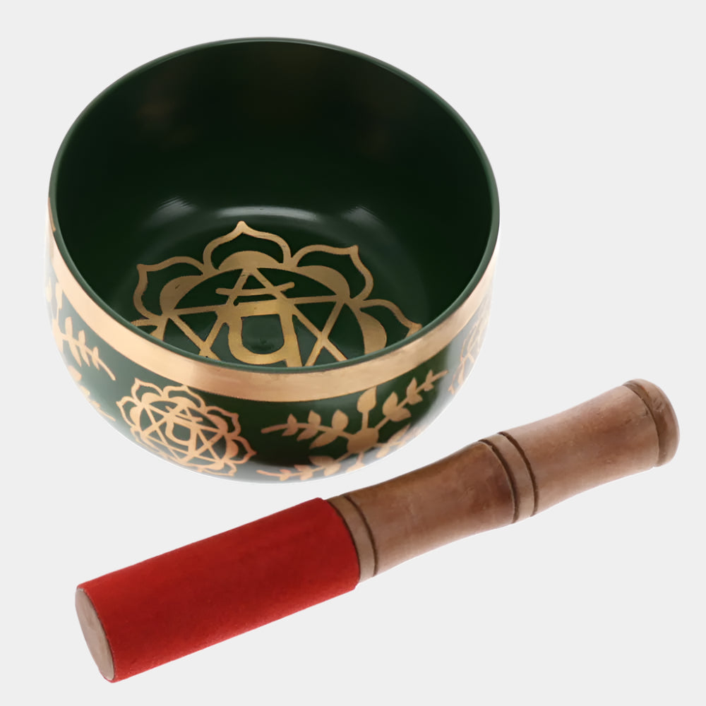 Heart Chakra Green Tibetan Singing Bowl 12.5cm