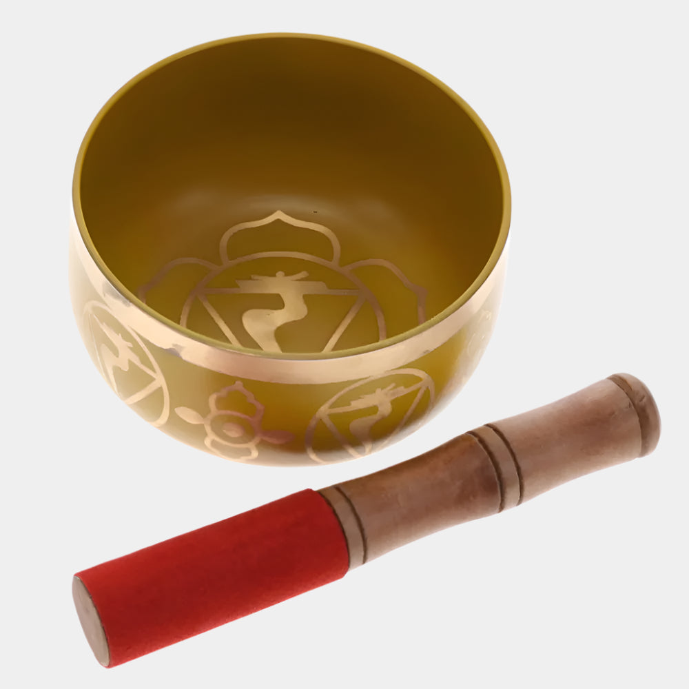 Solar Plexus Chakra Yellow Tibetan Singing Bowl 12.5cm