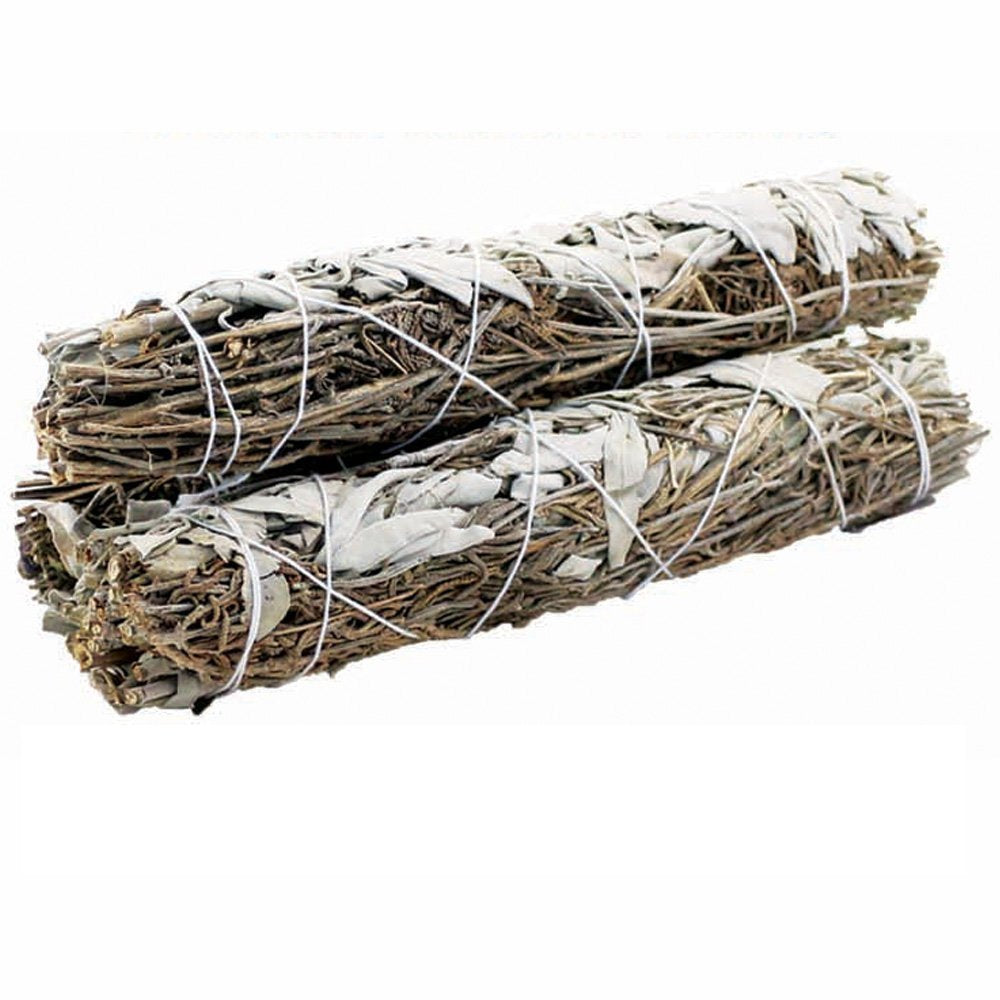 White Sage & Flowers Smudge Stick