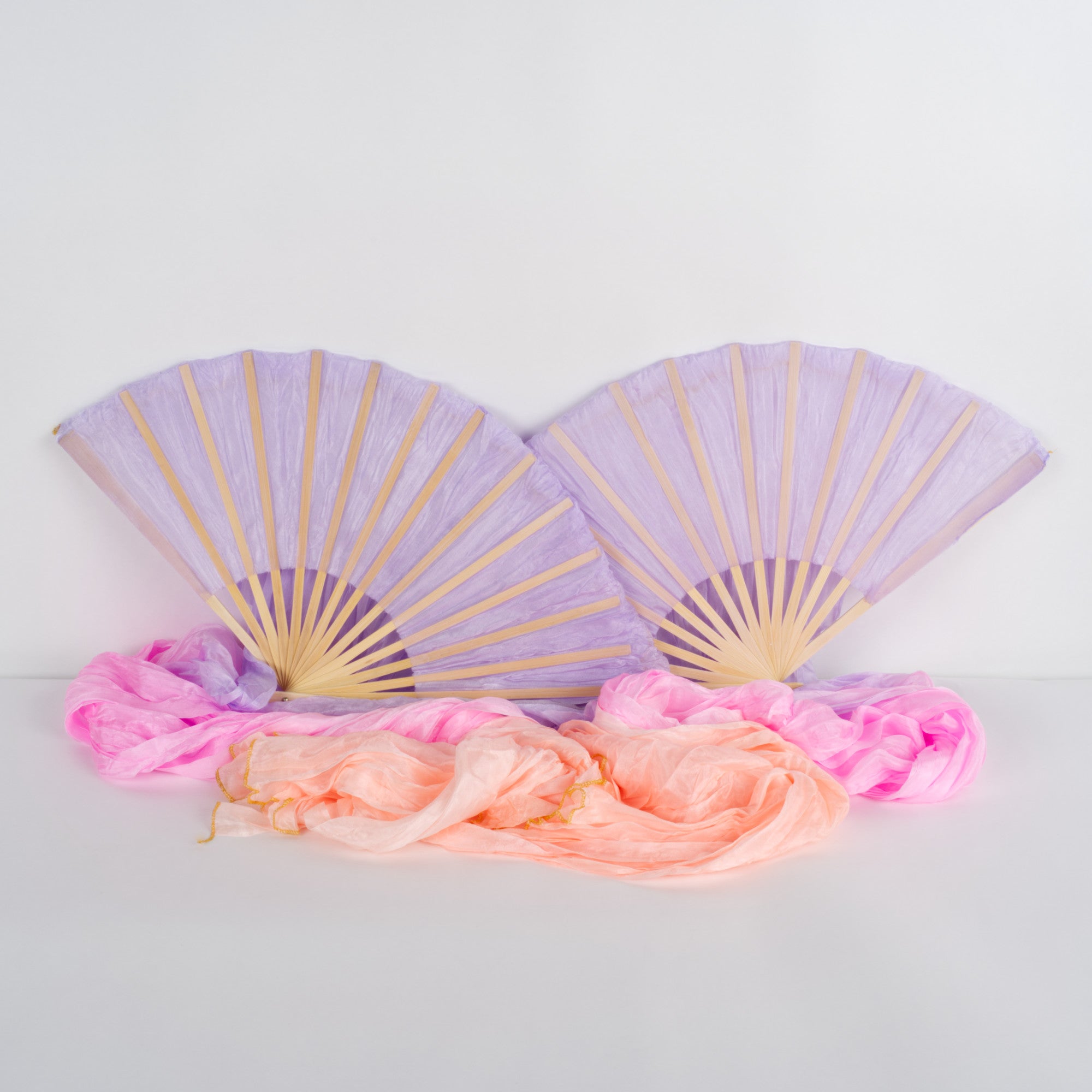 Silk Veil Fans Long - pair