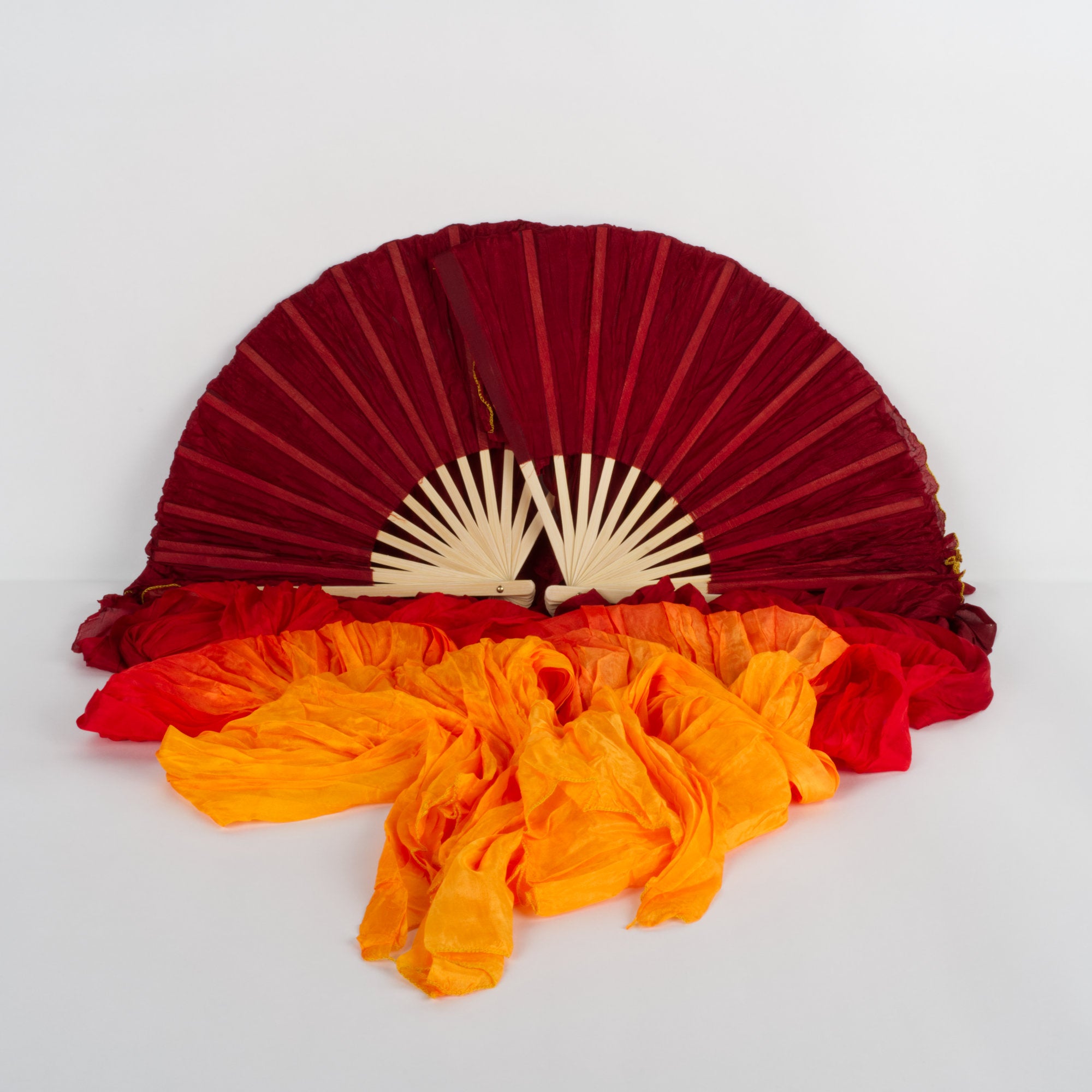 Silk Veil Fans Long - pair