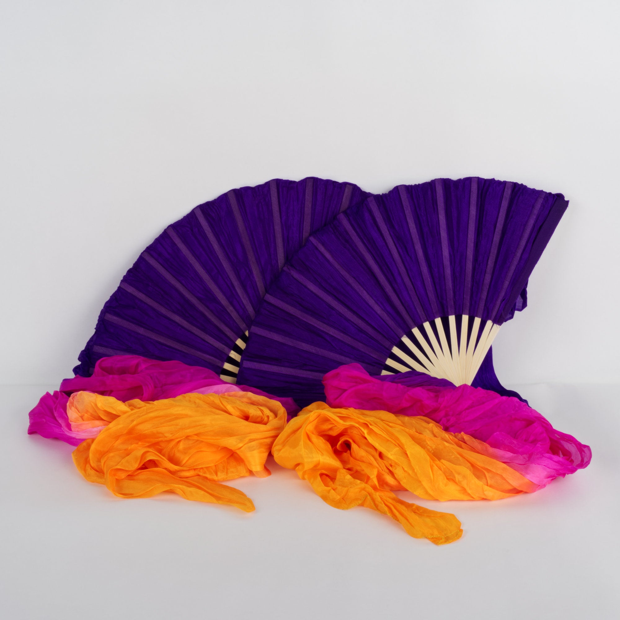 Silk Veil Fans Long - pair