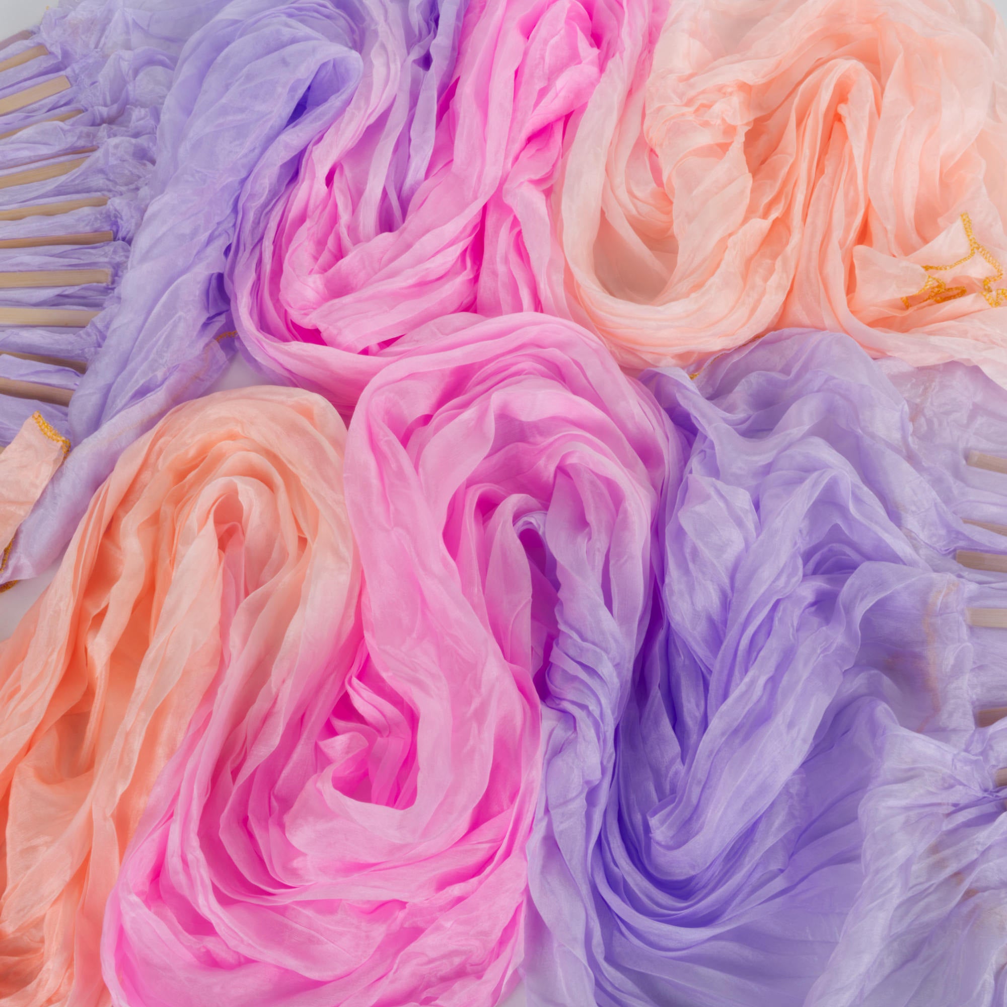 Silk Veil Fans Long - pair