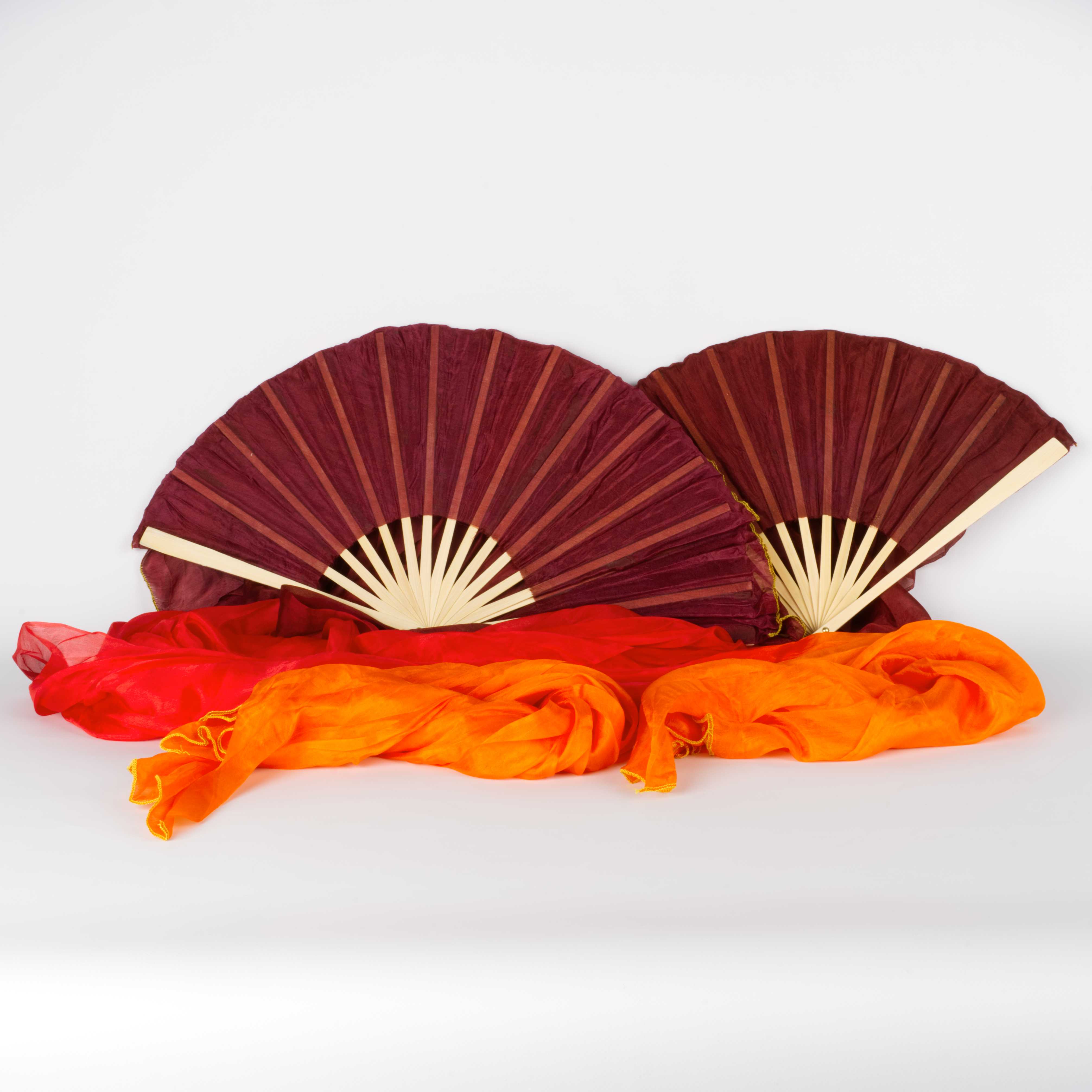 Silk Veil Fans Short - Pair
