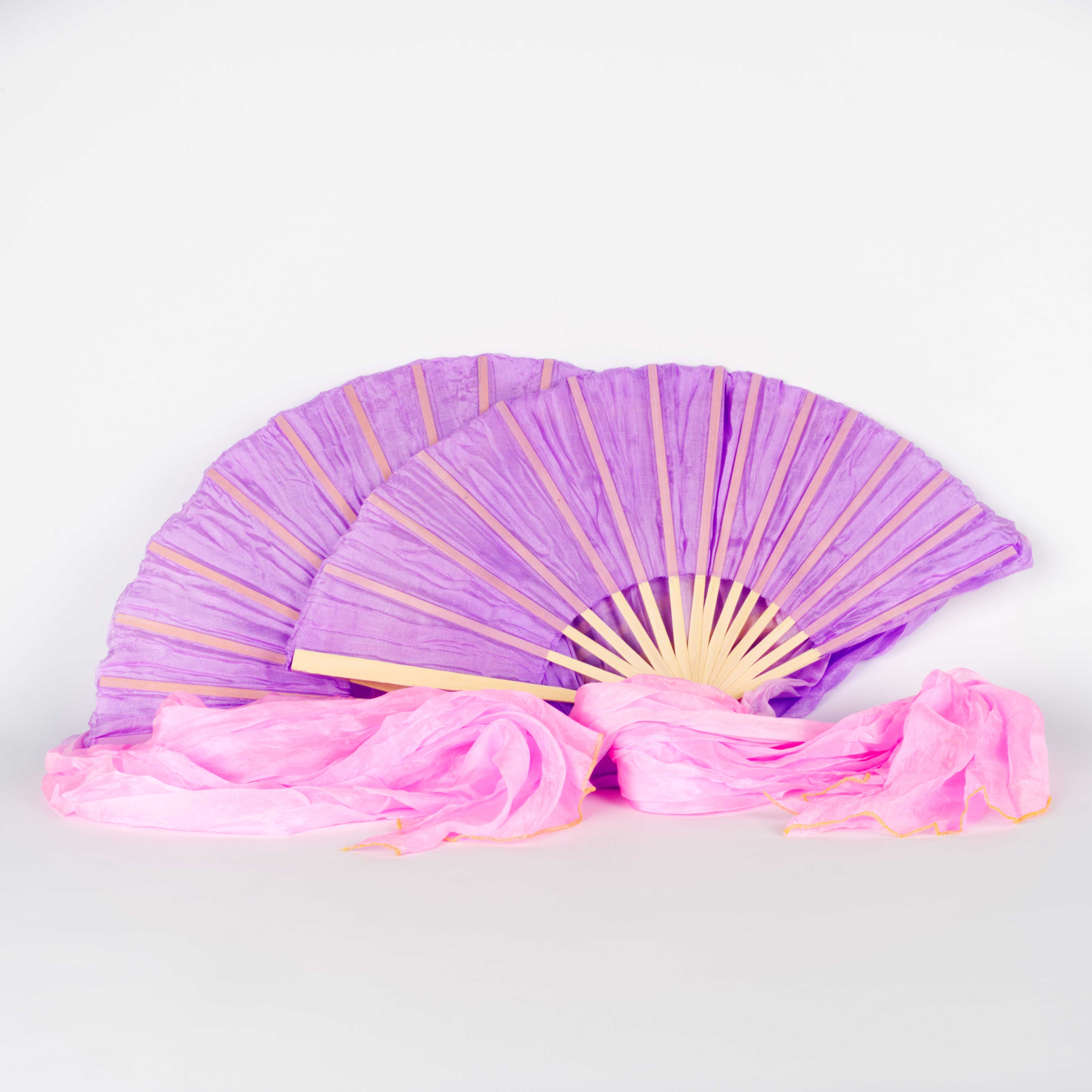 Silk Veil Fans Short - Pair