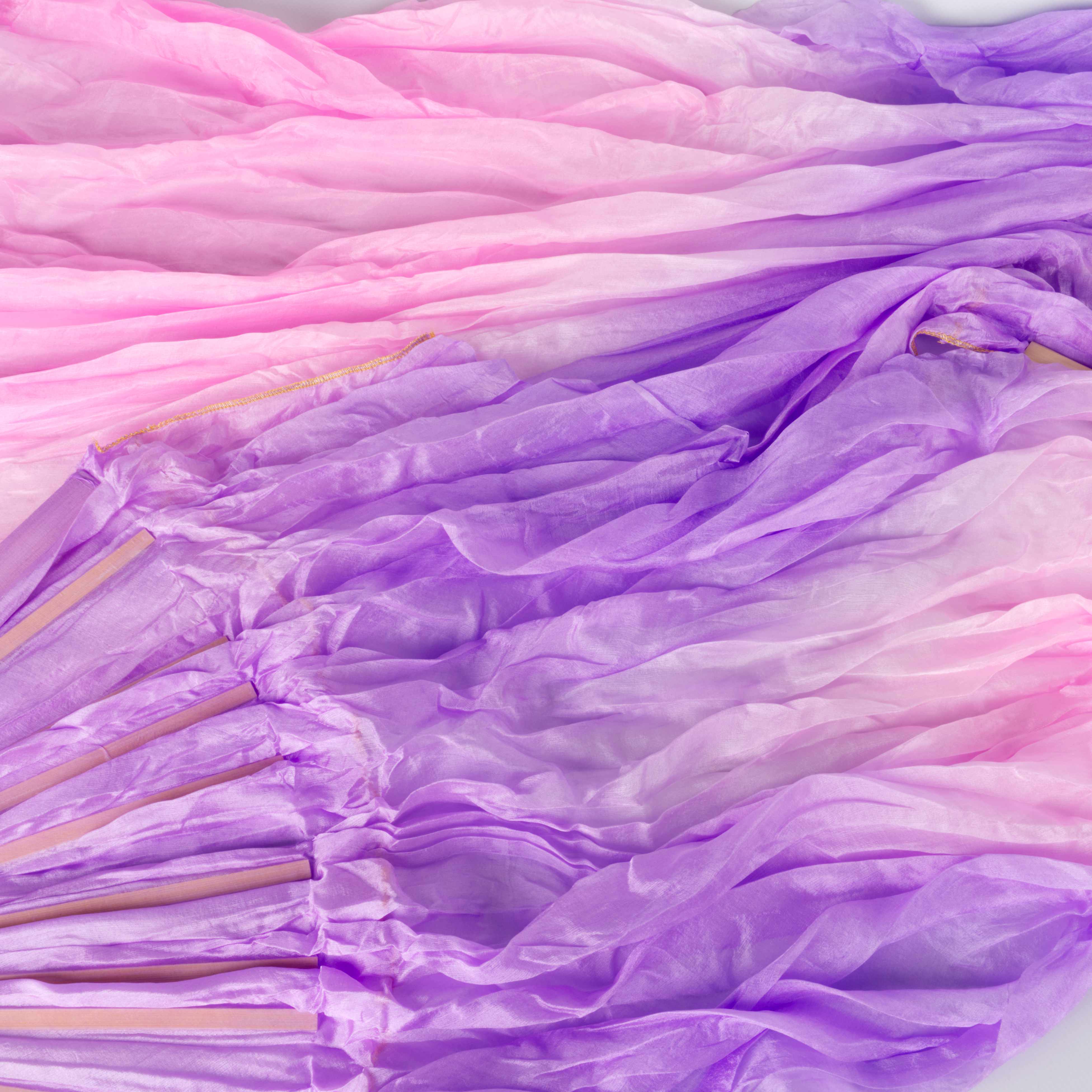 Silk Veil Fans Short - Pair