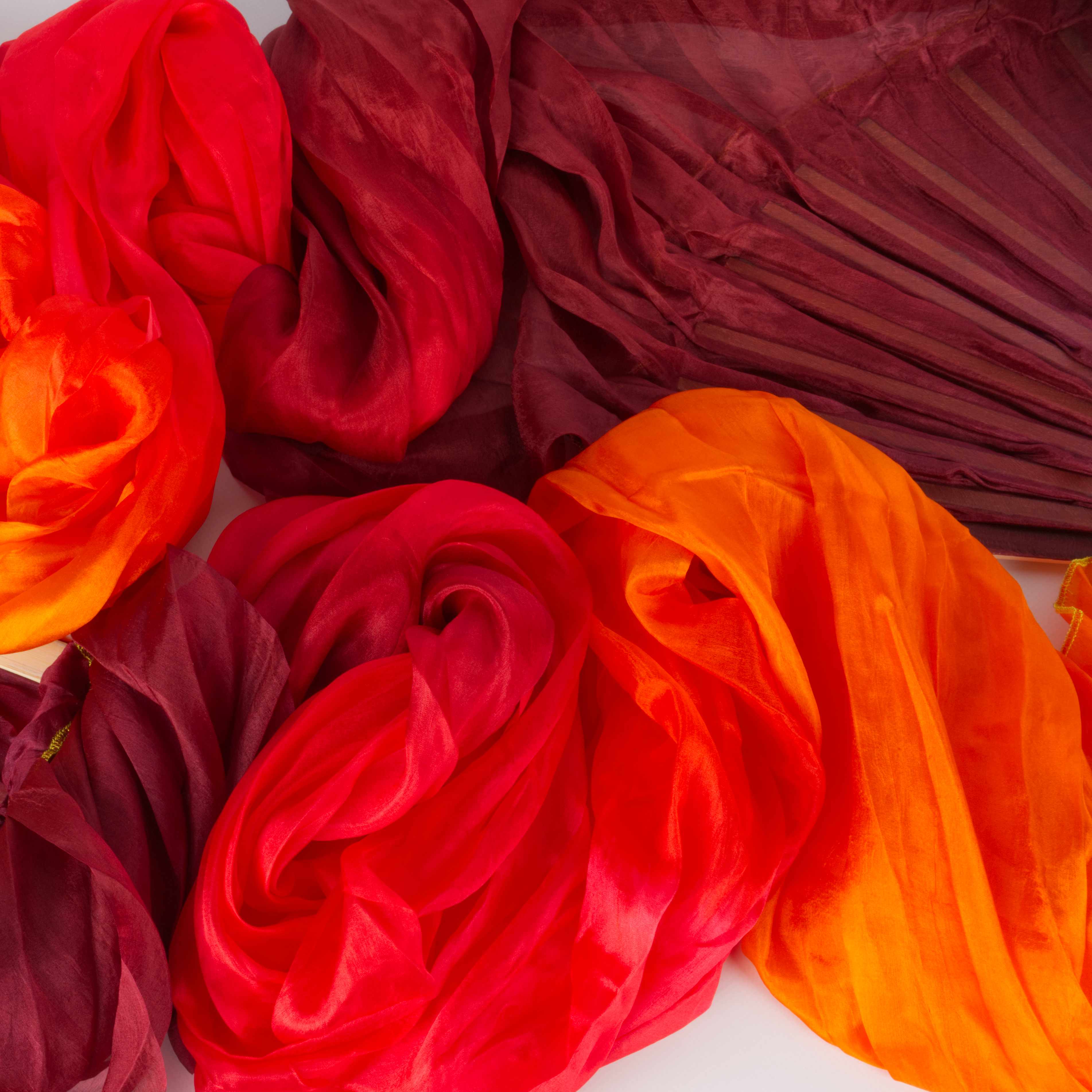 Silk Veil Fans Short - Pair