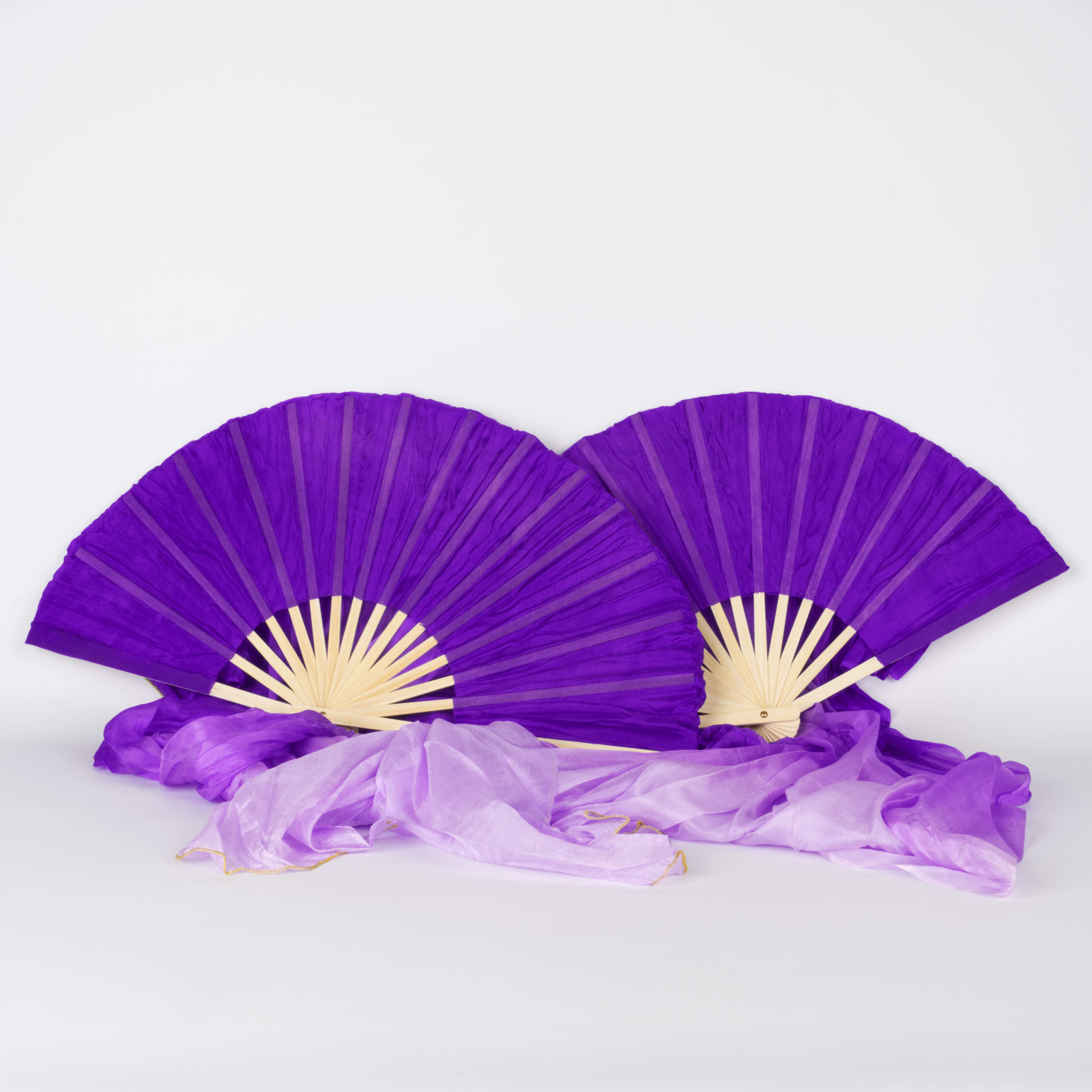 Silk Veil Fans Short - Pair