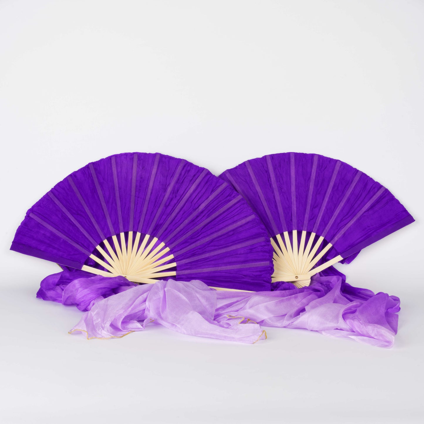 Silk Veil Fans Short - pair
