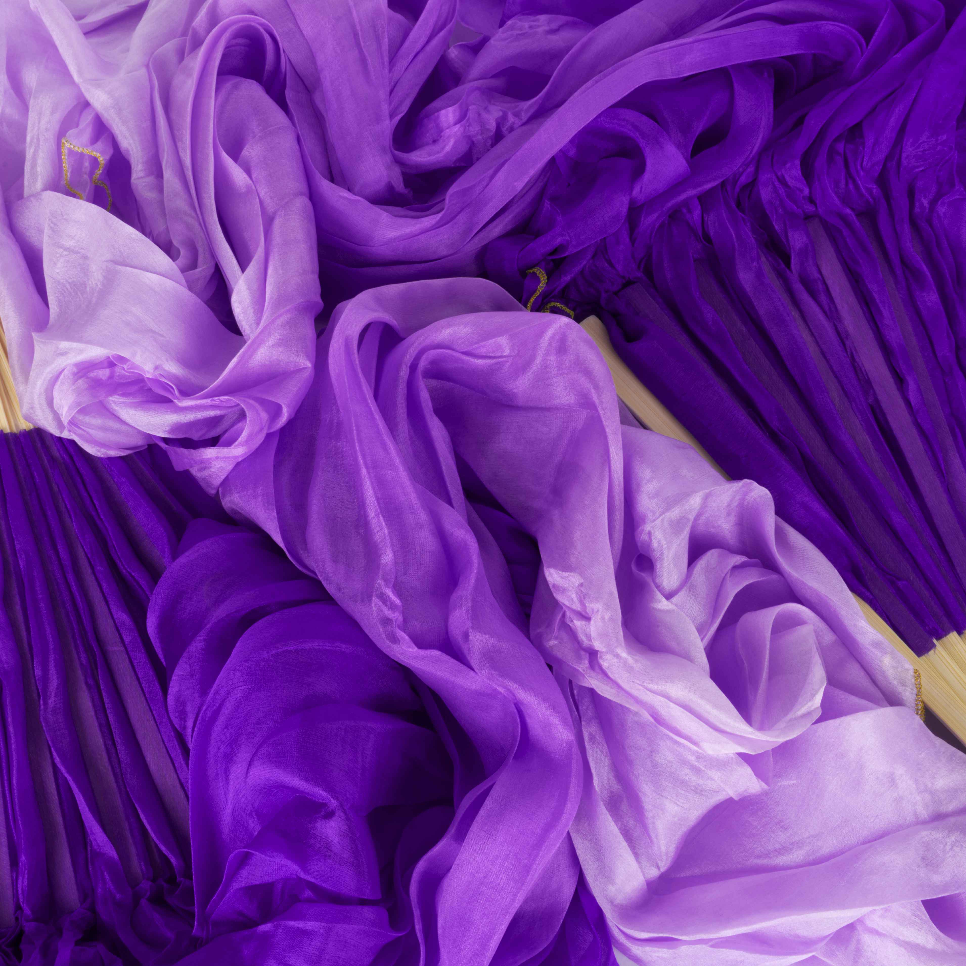 Silk Veil Fans Short - Pair