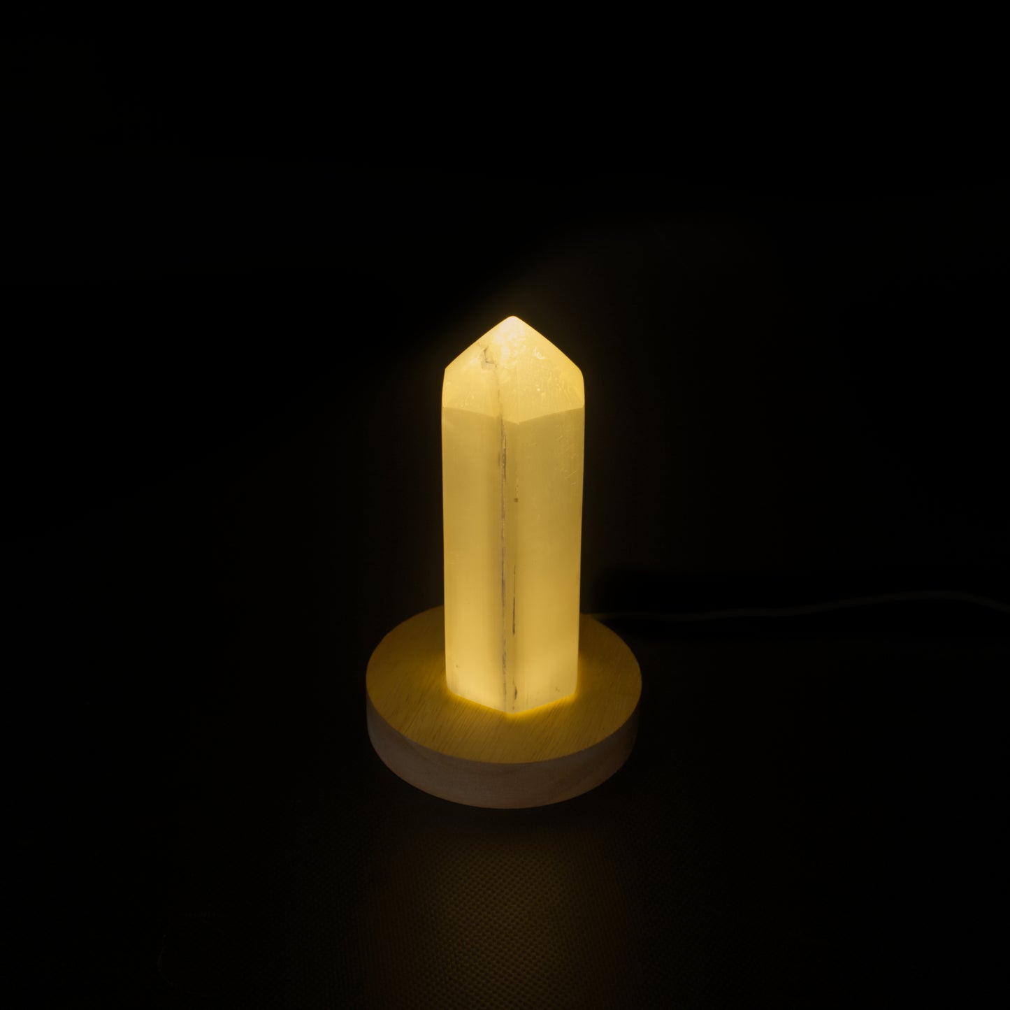 Selenite Crystal LED Lamp