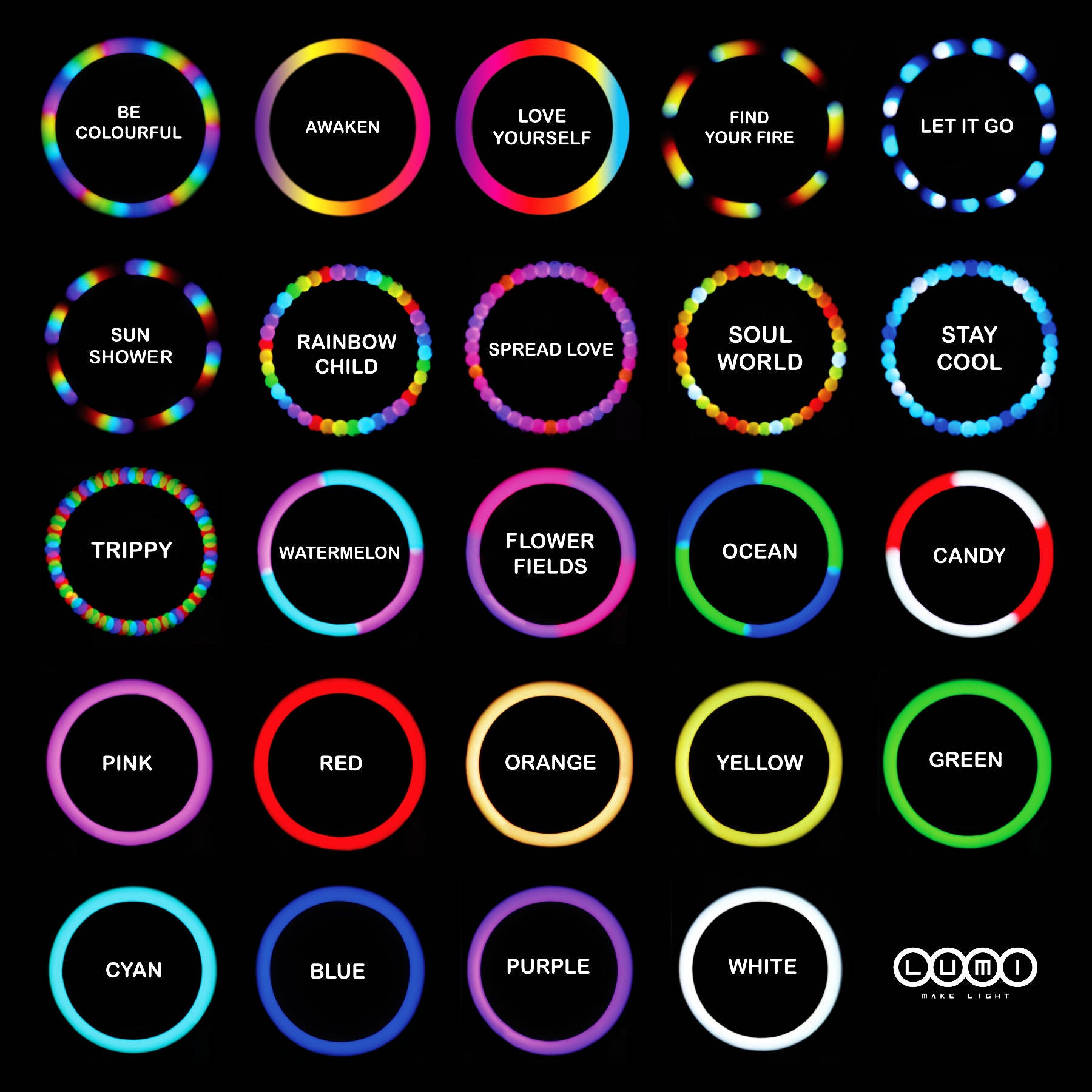 Lumi LED Double Staffs