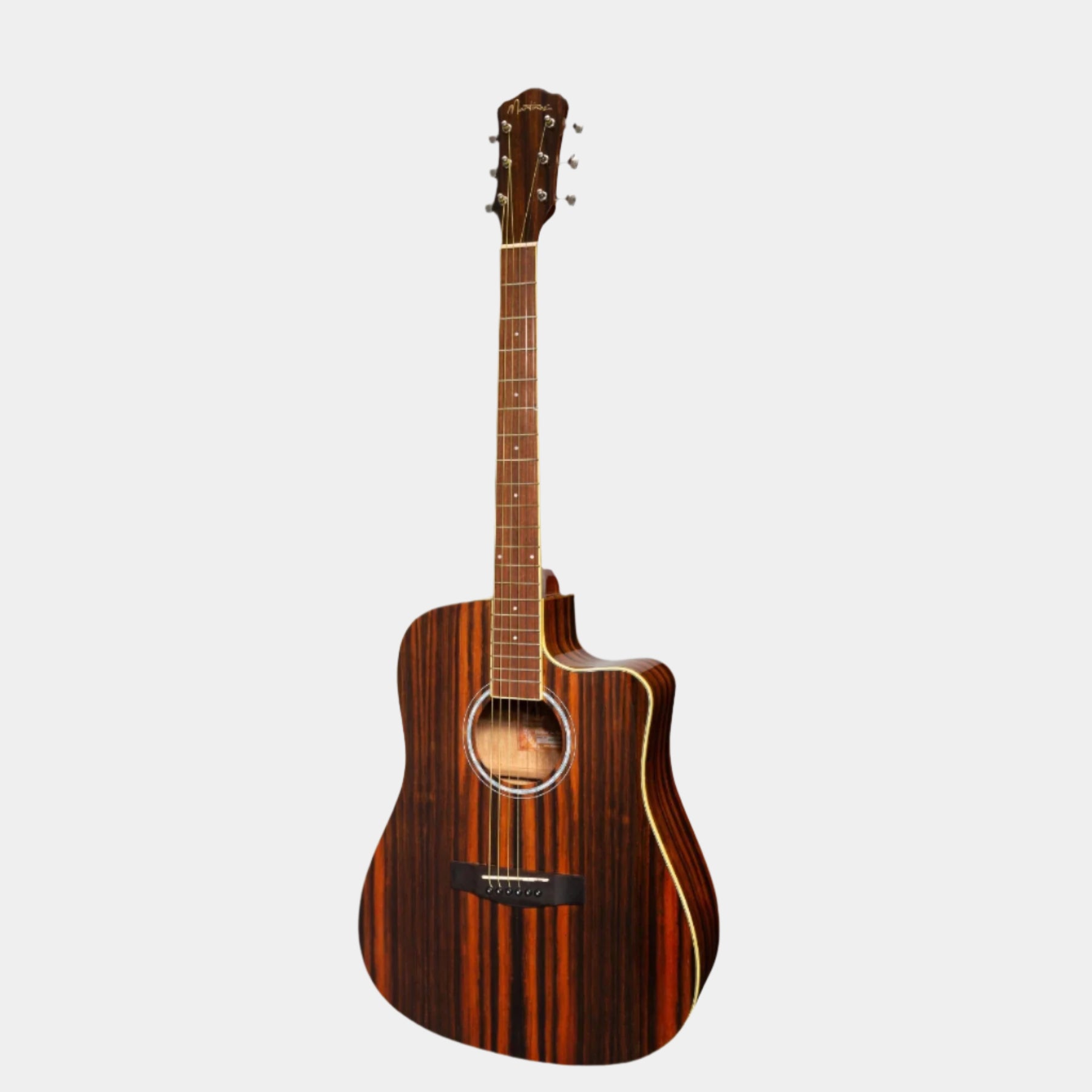 Martinez '51 Series' Dreadnought Acoustic Guitar Exotic