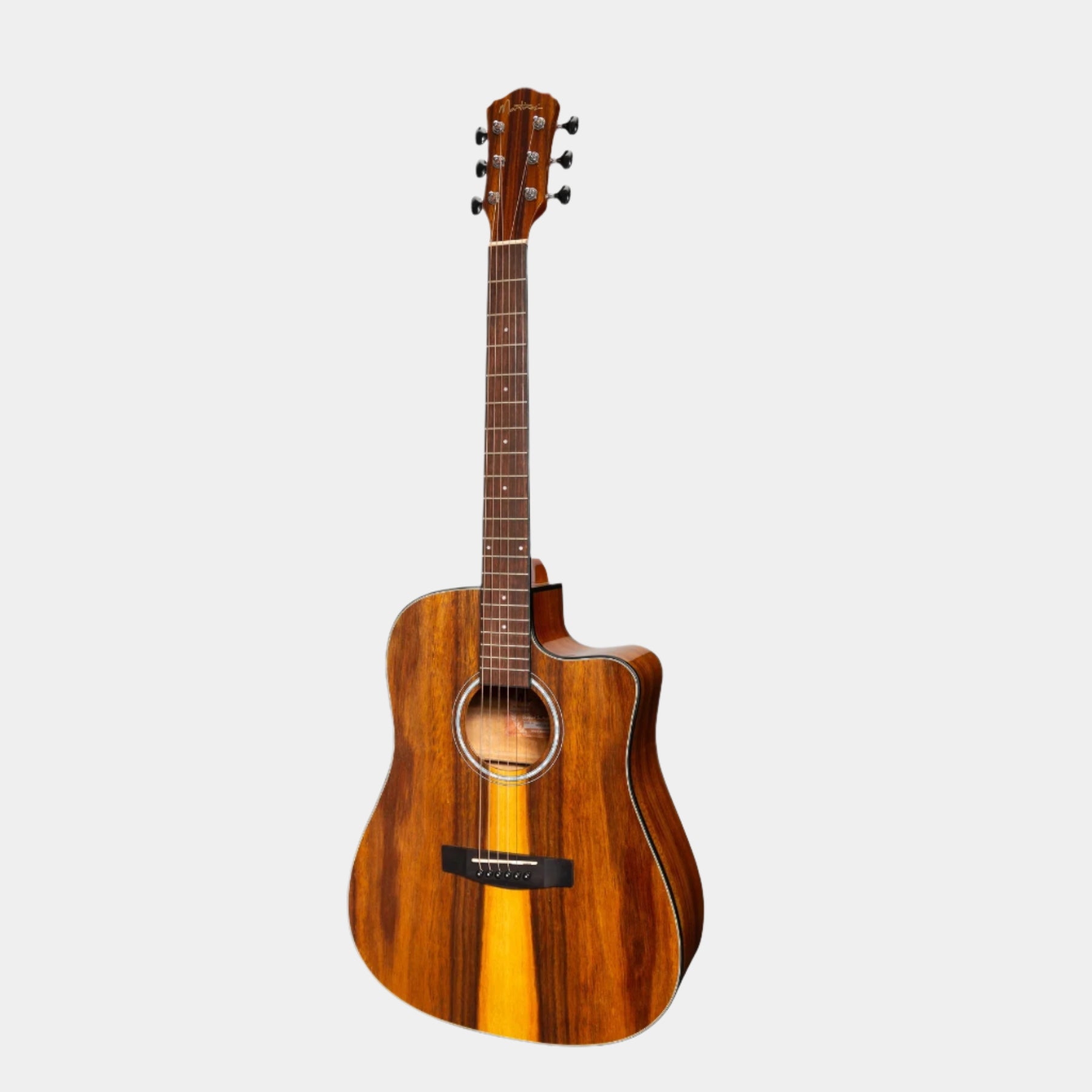 Martinez '51 Series' Dreadnought Acoustic Guitar Exotic