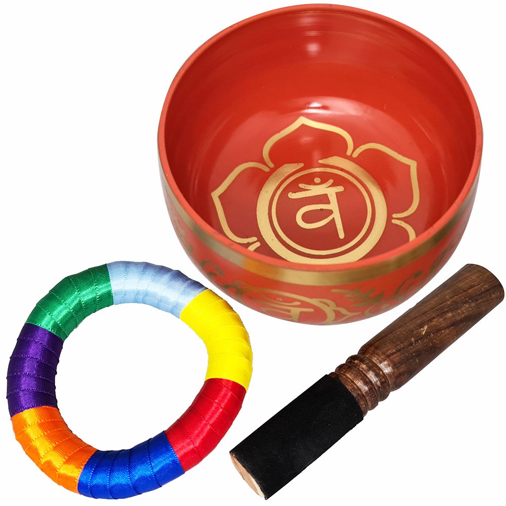 Sacral Chakra Orange Tibetan Singing Bowl 13cm