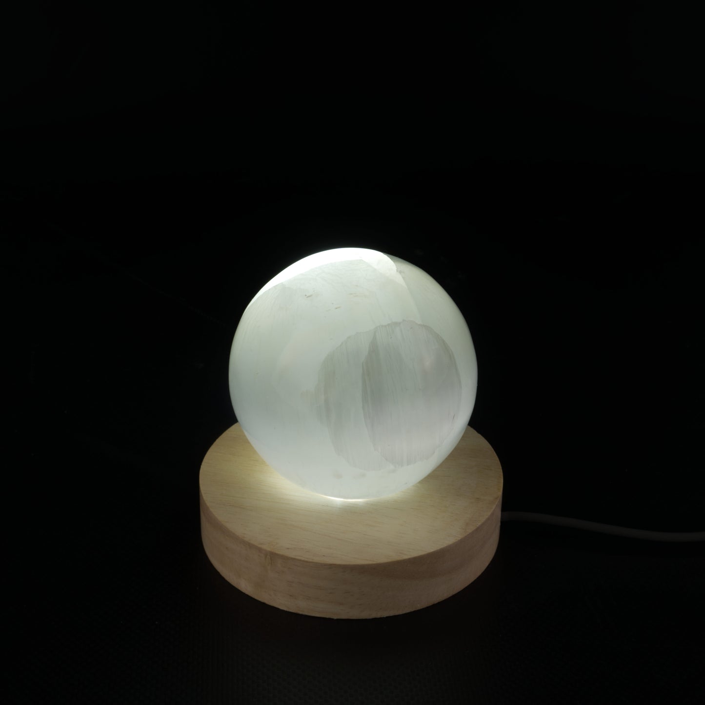 Selenite Crystal LED Lamp