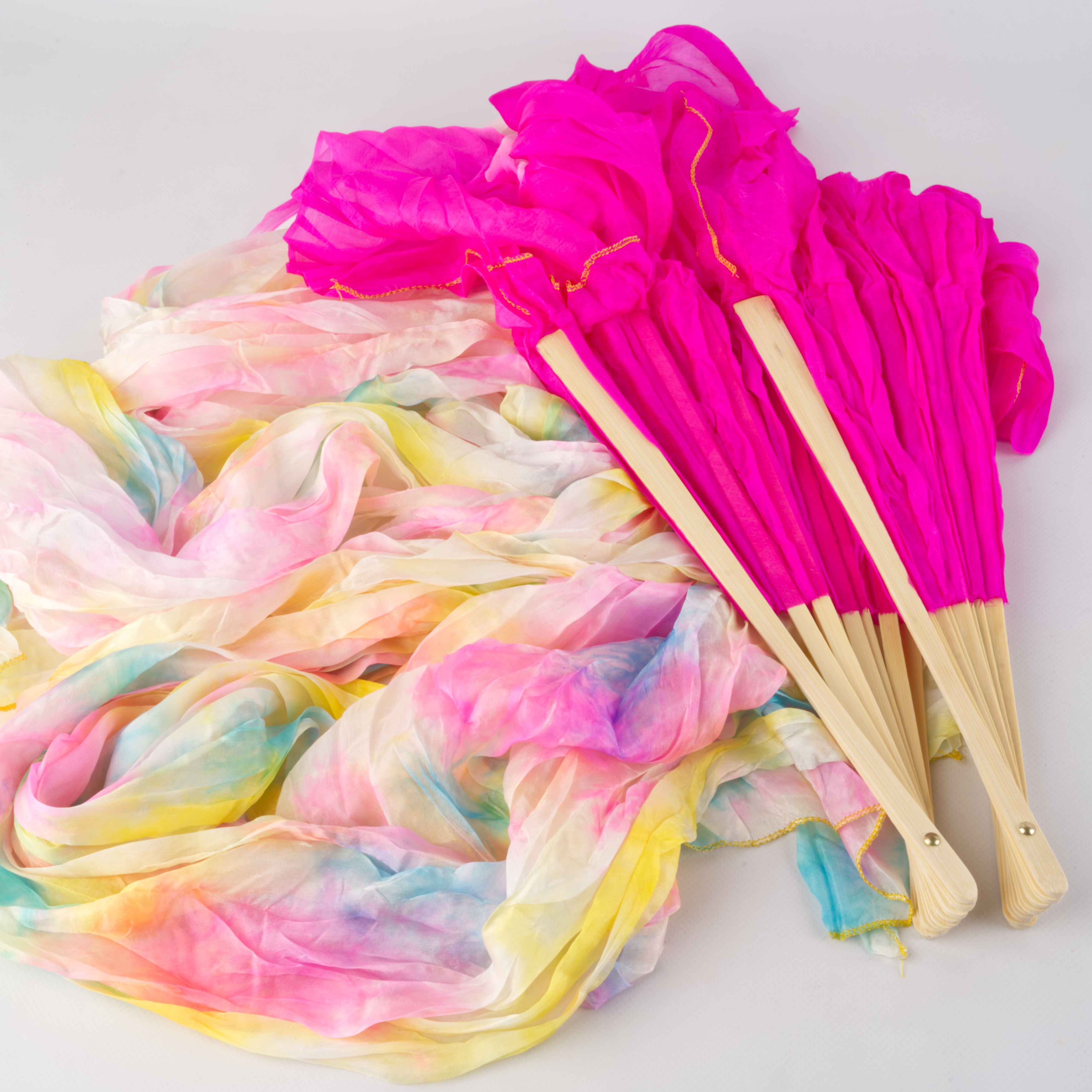 Silk Veil Fans Long - pair