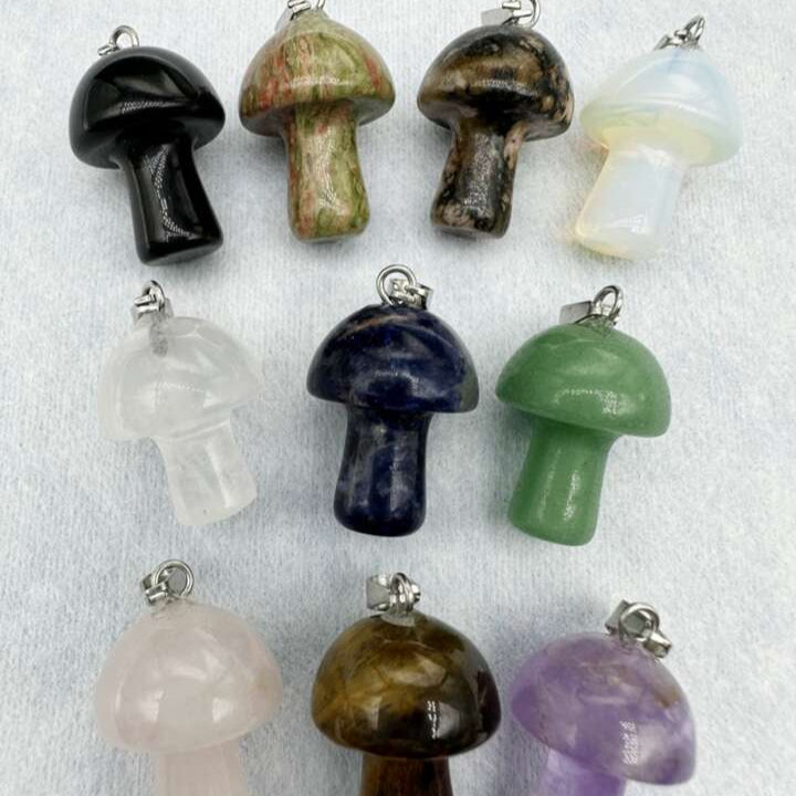 Mushroom Crystal Pendant
