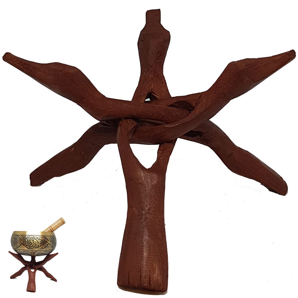 Wooden Singing Bowl Stand
