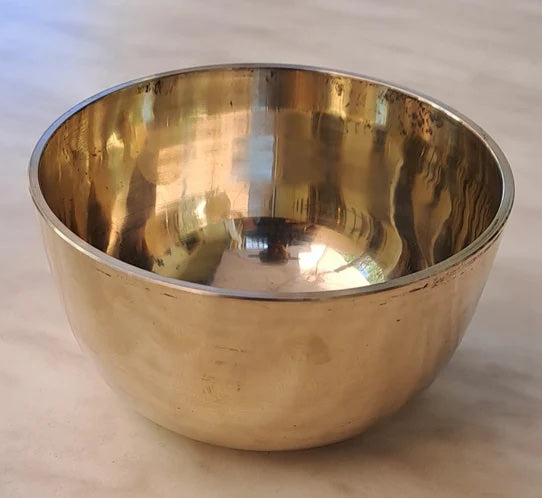 Deep Plain Singing Bowl Rose Copper
