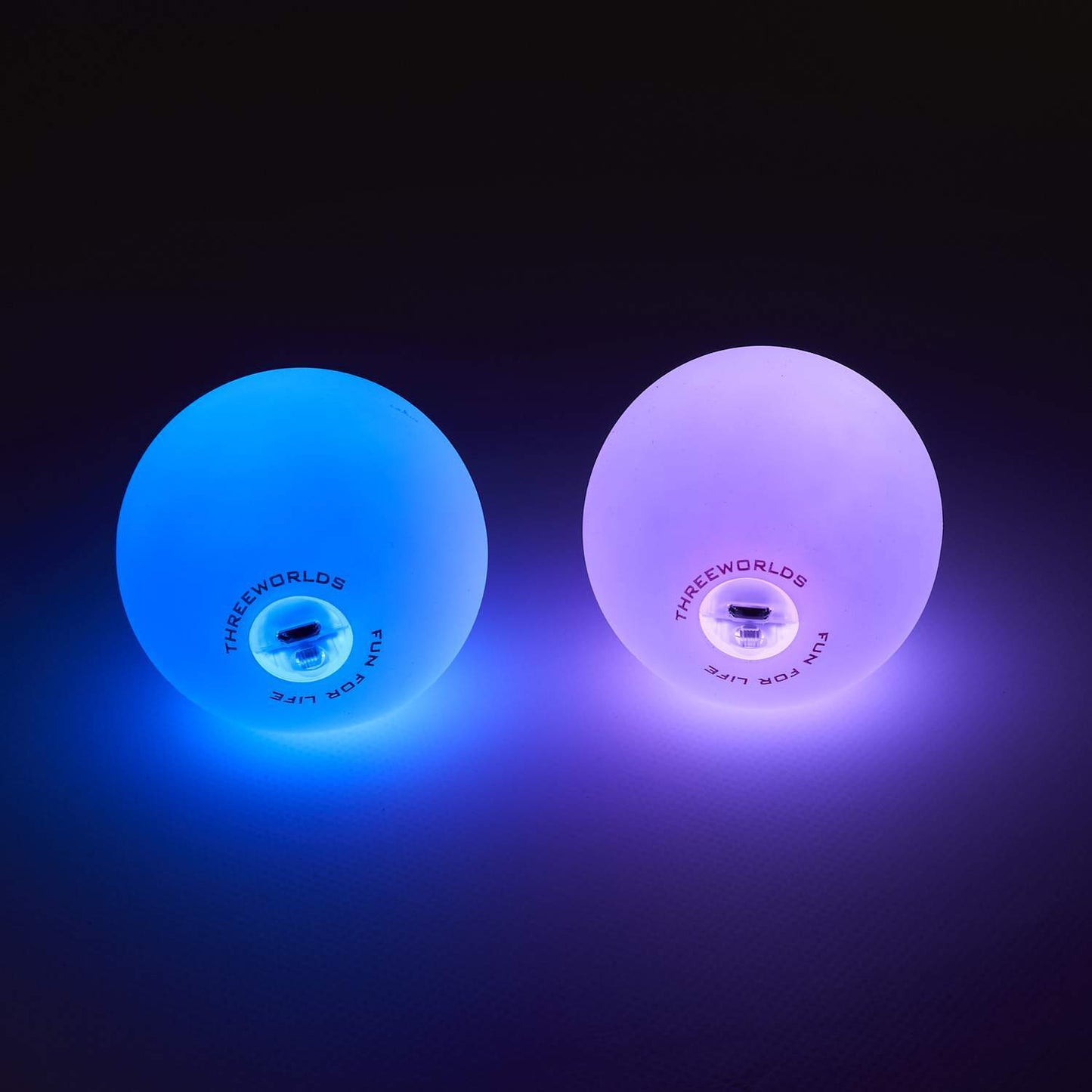 3W Rechargeable LED Glow Juggling Ball - Set of 3