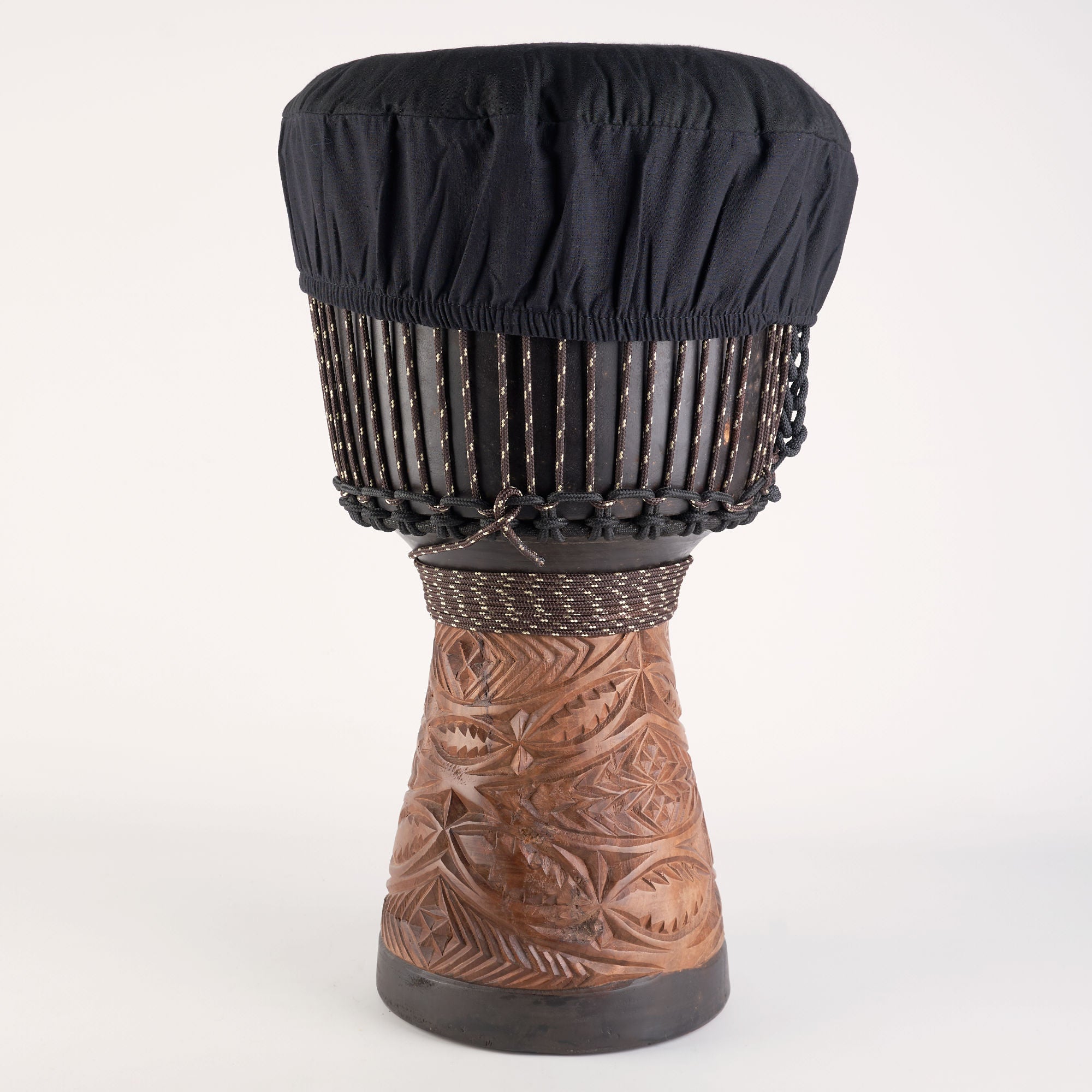 Djembe Head Cover Black Cotton
