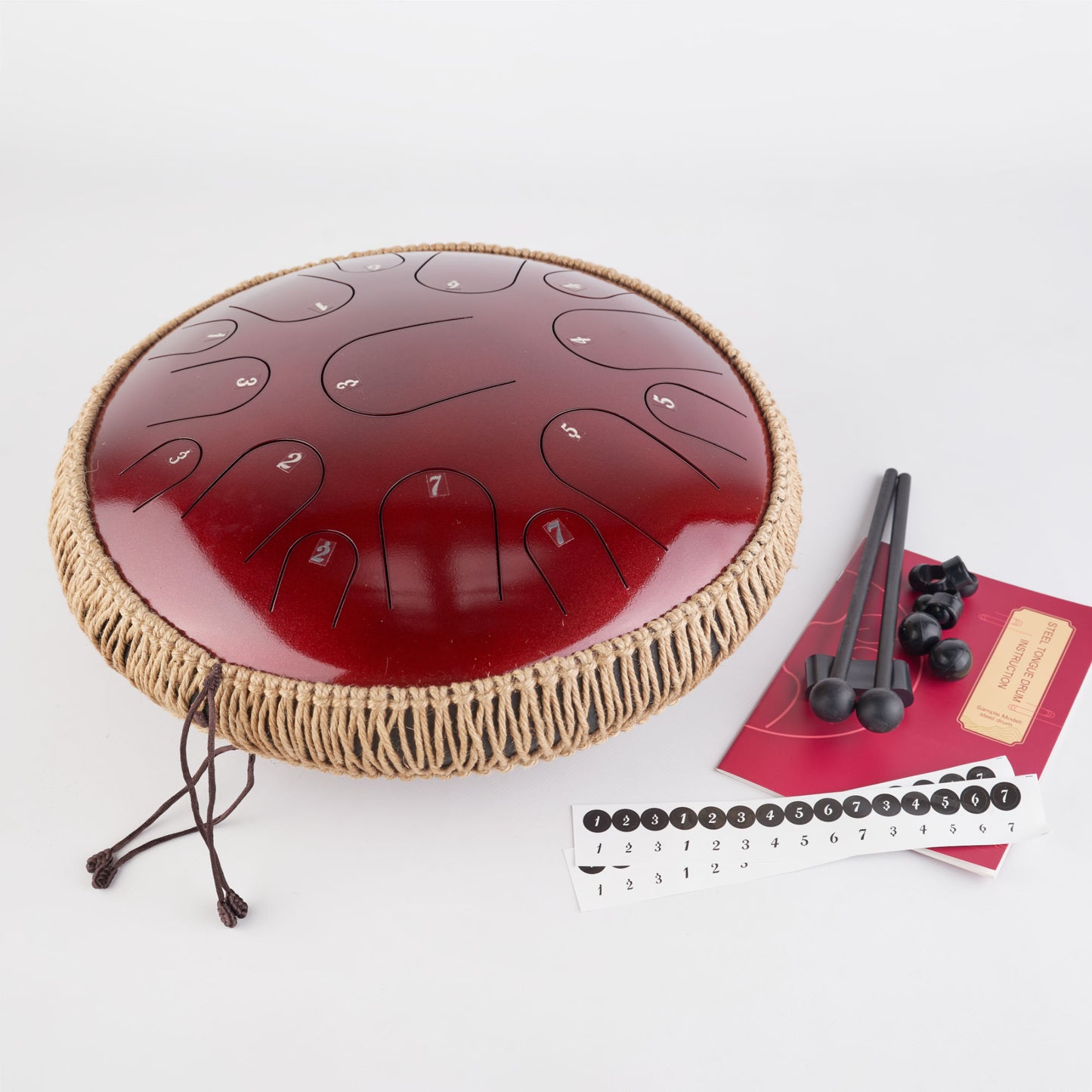 Kayu 14" Macrame Steel Tongue Drum