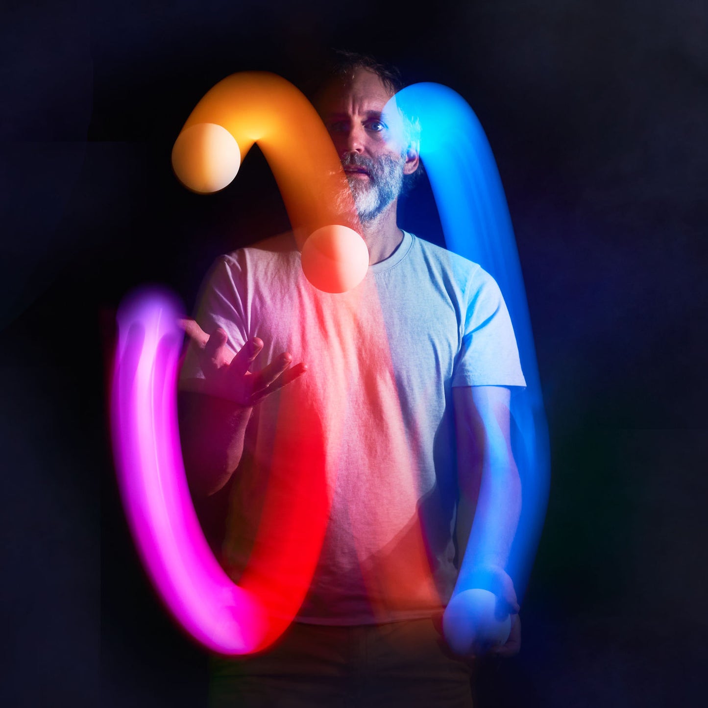 3W Rechargeable LED Glow Juggling Ball