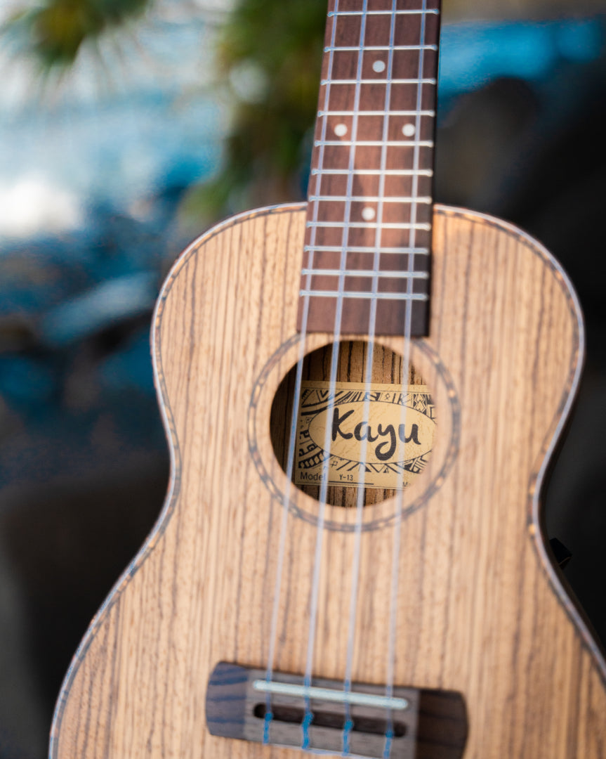 Kayu Zebrano Ukulele Y-13