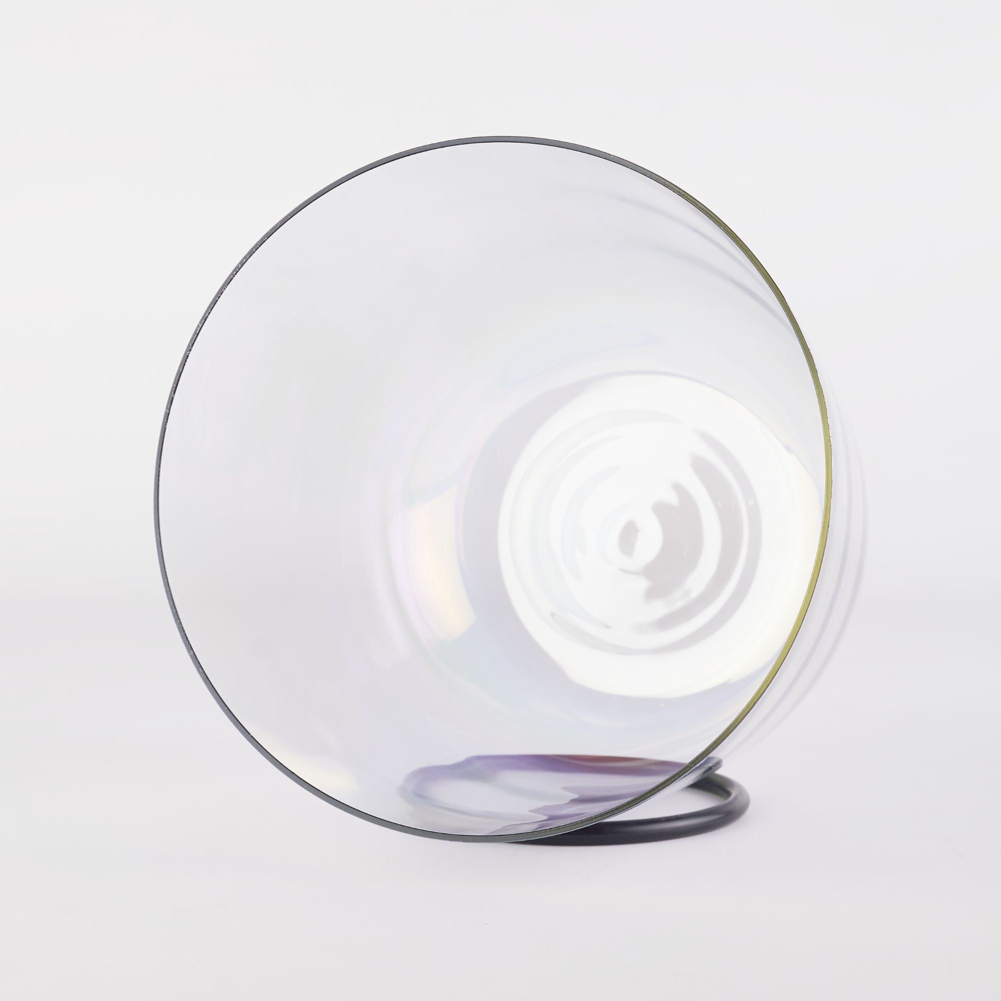 Aurora Pearl Crystal Singing Bowl - 8" | F