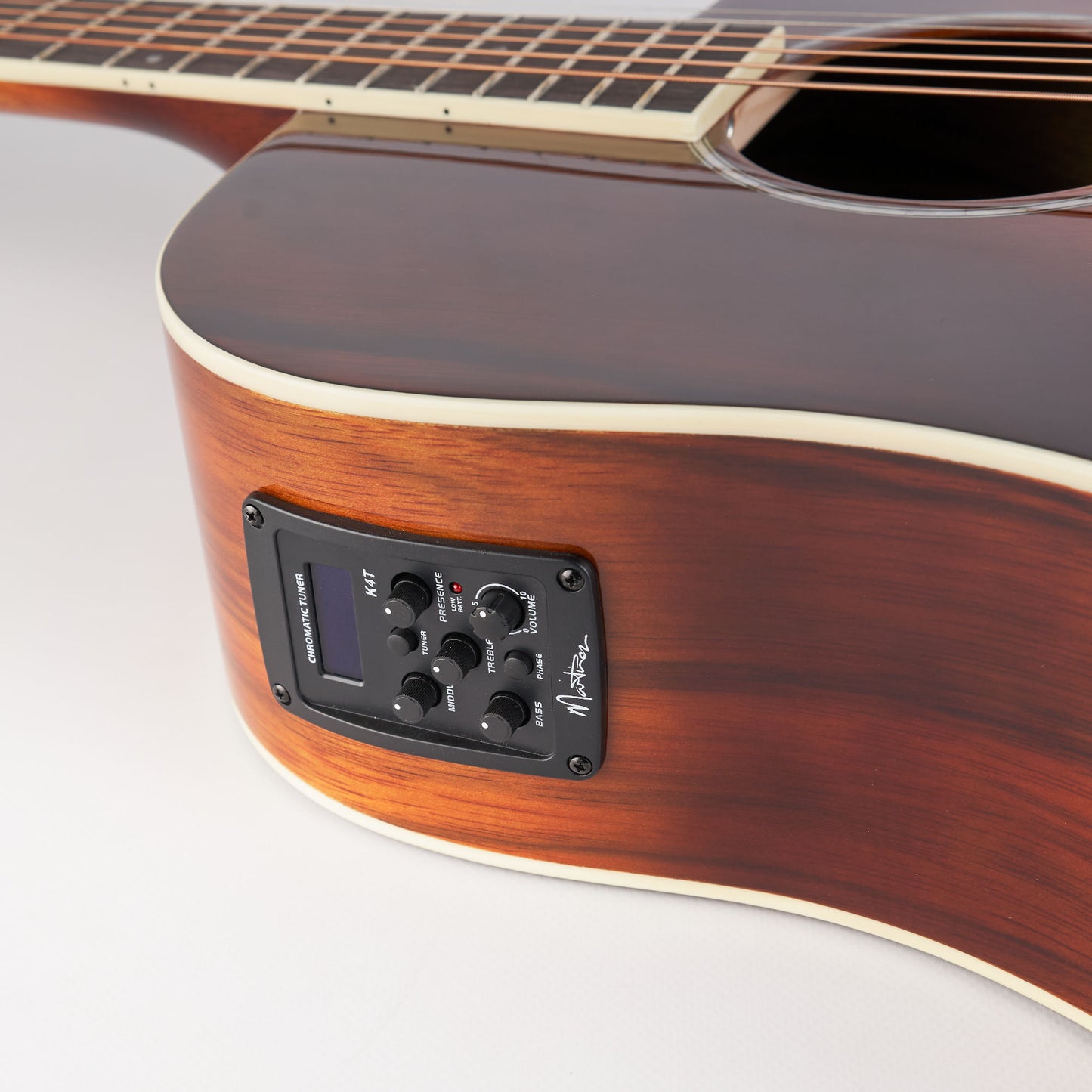 Martinez African Brownburst Electric-Acoustic Guitar MDC-31D-ABB