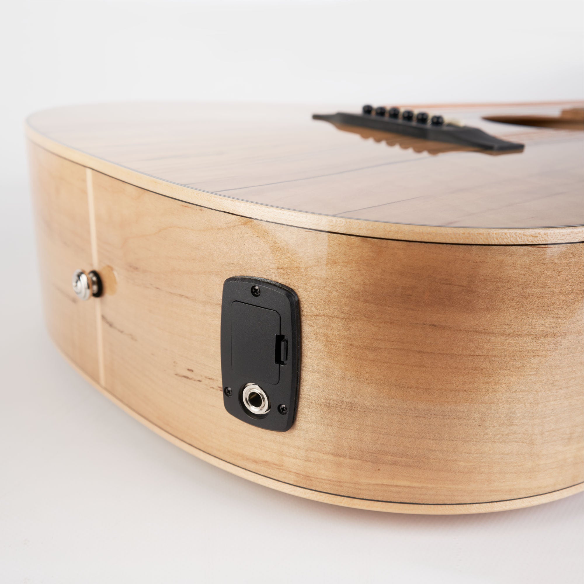 Martinez Spalted Maple Acoustic Guitar w/ Pick Up MDC-31SM-NGL