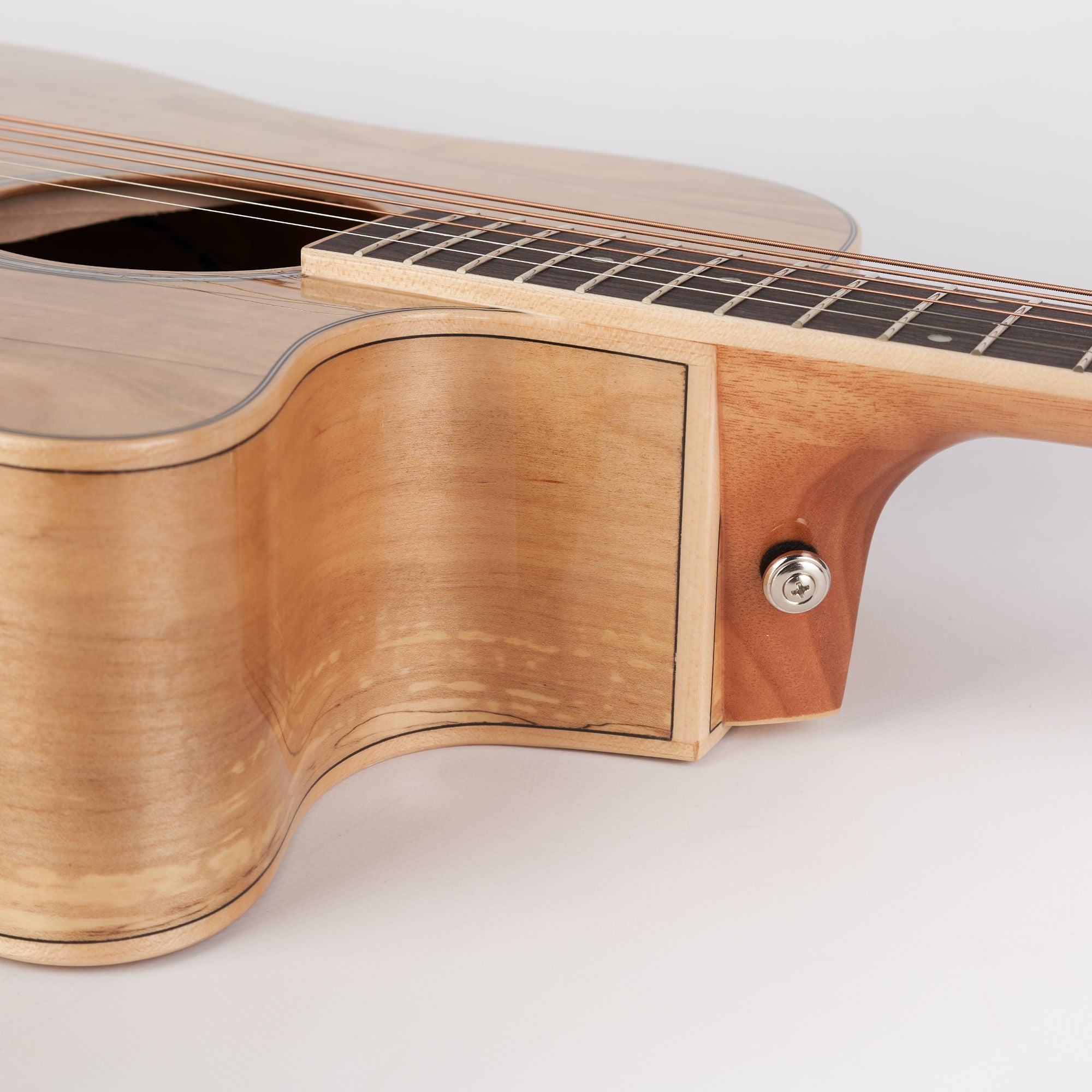 Martinez Spalted Maple Acoustic Guitar w/ Pick Up MDC-31SM-NGL