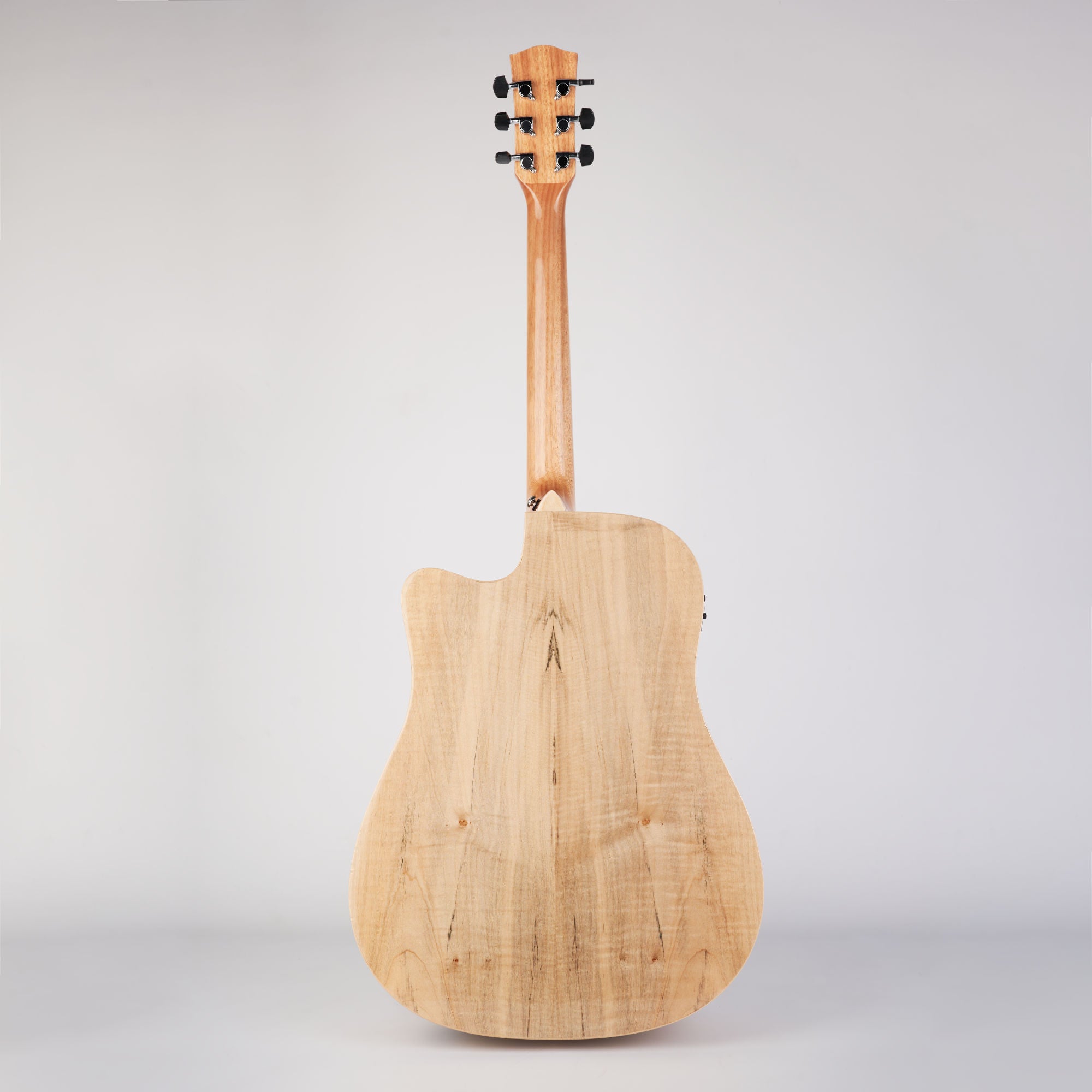 Martinez Spalted Maple Acoustic Guitar w/ Pick Up MDC-31SM-NGL