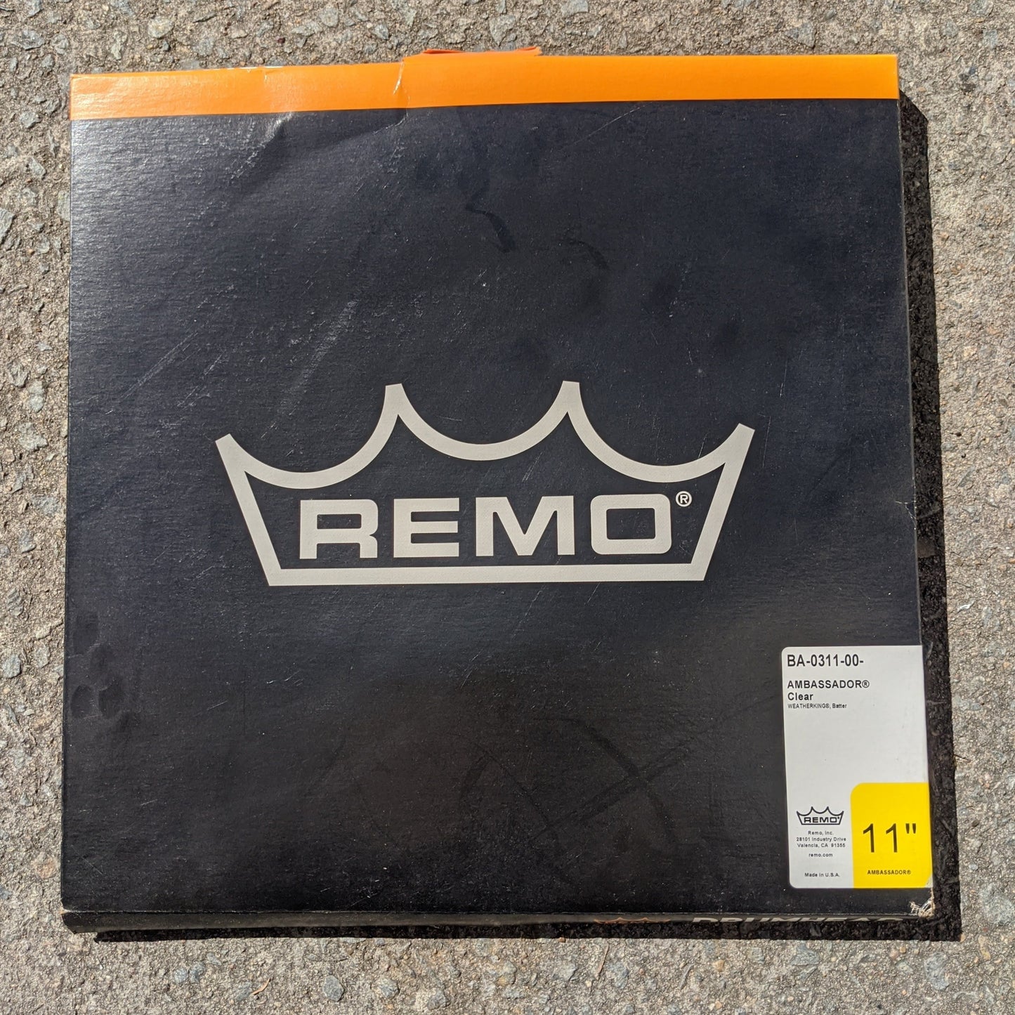FINAL SALE - Remo WeatherKing Ambassador Clear 11”