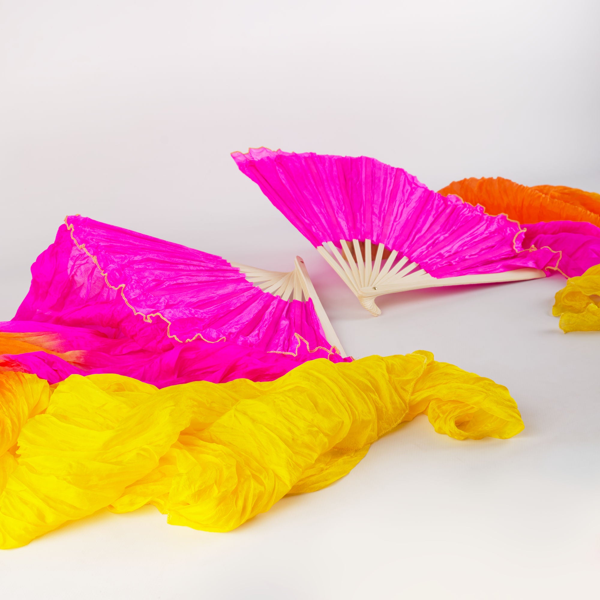 Silk Veil Fans Long - pair
