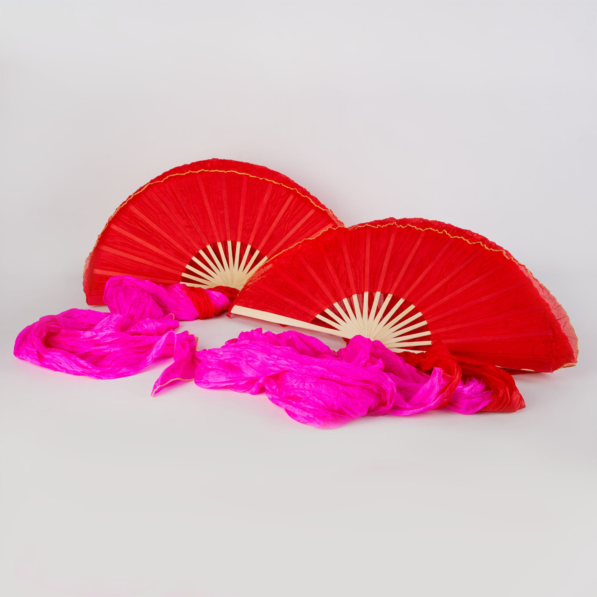 Silk Veil Fans Long - pair