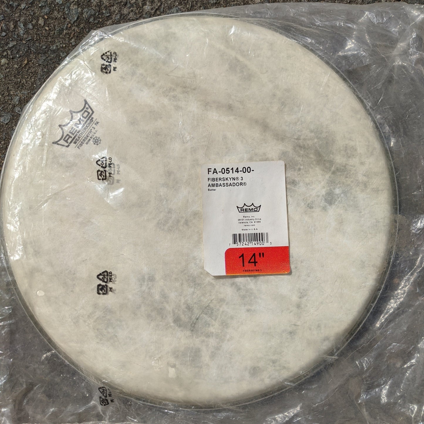 Remo Weatherking Ambassador Fiberskyn Drumhead 14”
