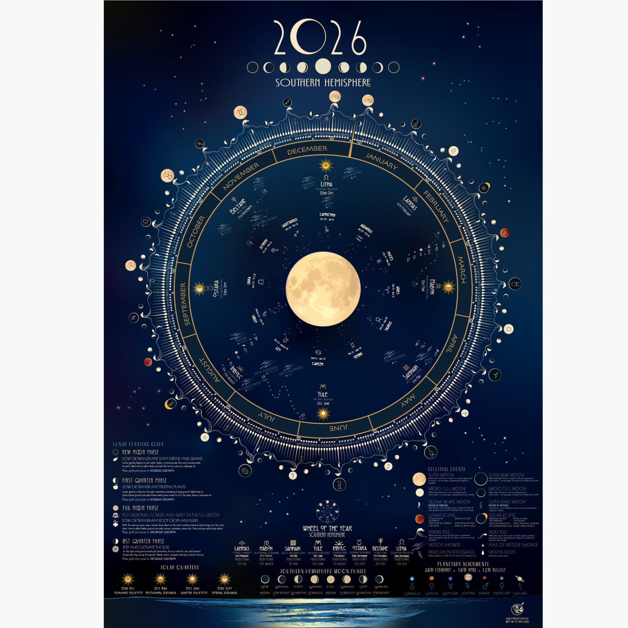 Cosmic Lunar Calendar 2026