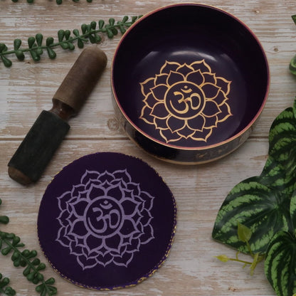 Purple Tibetan Singing Bowl 12.5cm