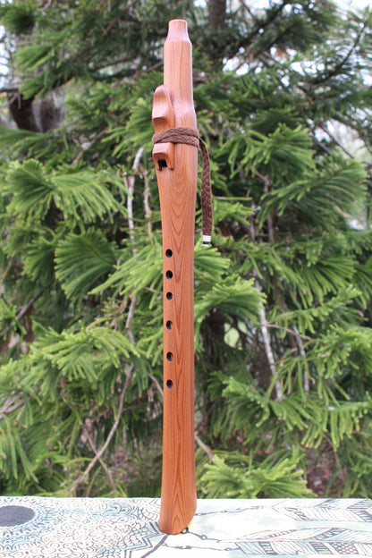 F# Minor Vintage Western Red Cedar Flute 432Hz