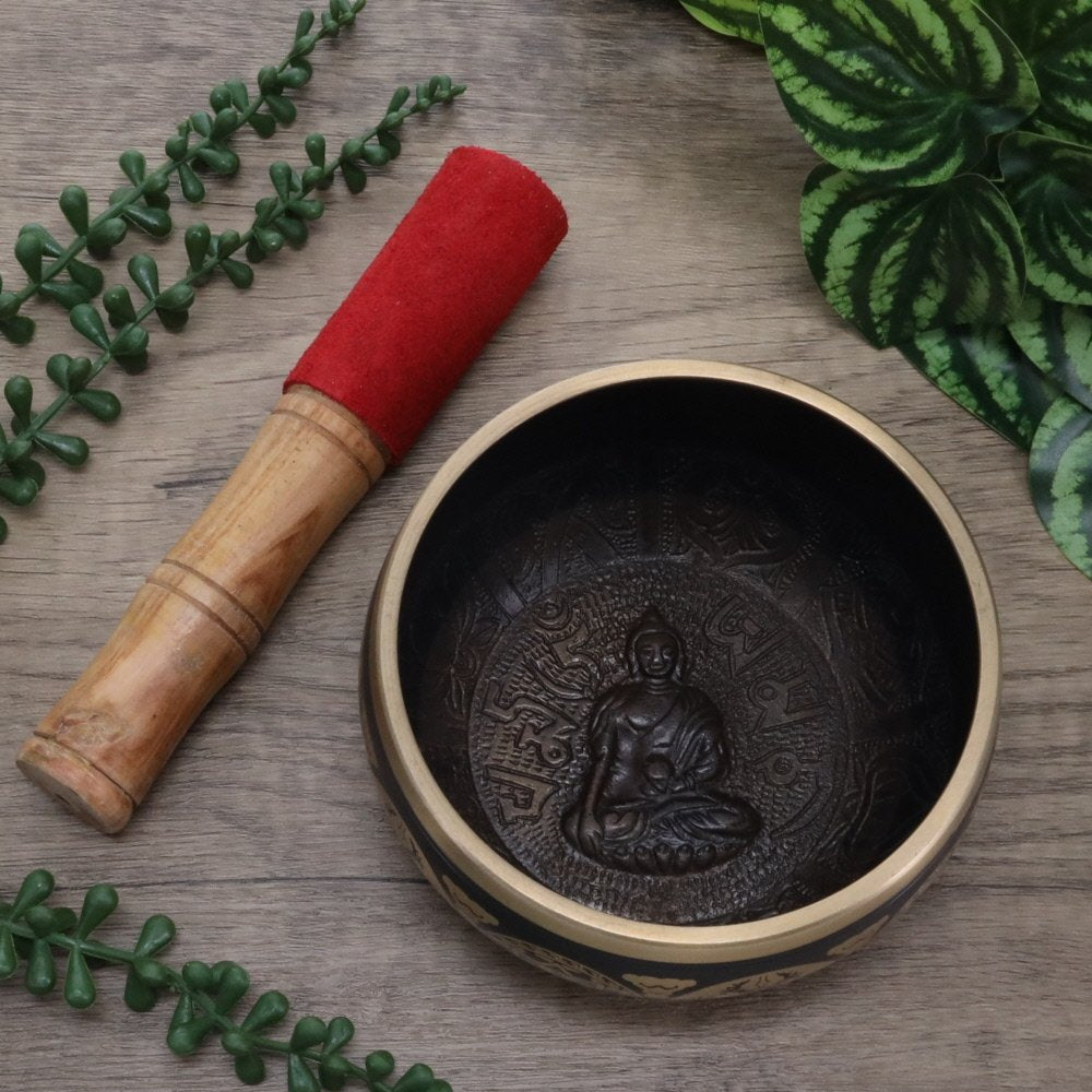 Brass Buddha Tibetan Singing Bowl 12cm