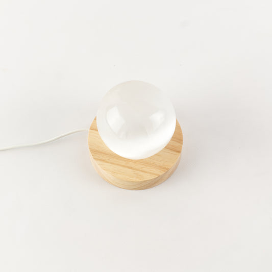 Selenite Crystal LED Lamp