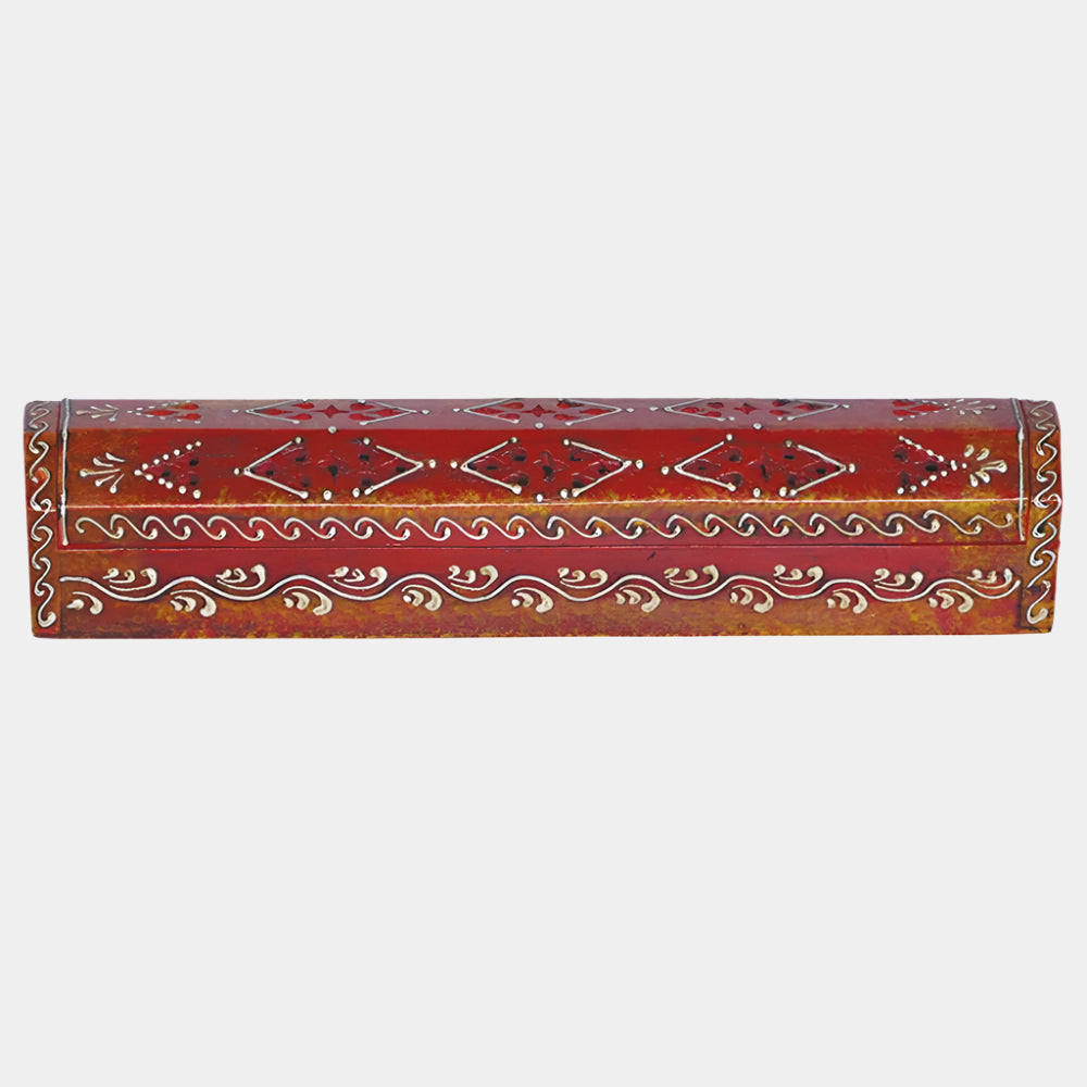 Painted Wooden Incense Holder Box