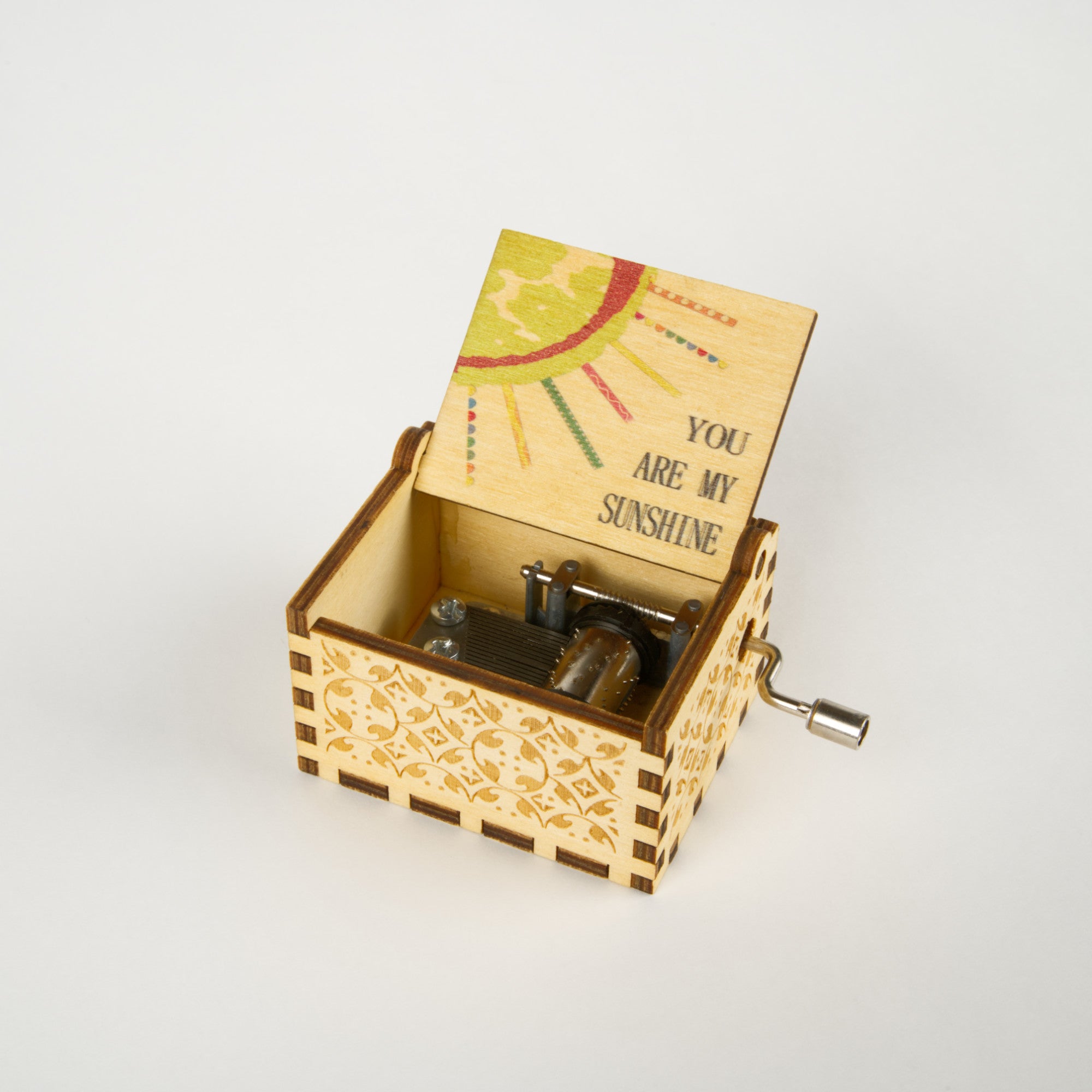 Wind-Up Music Box Wooden